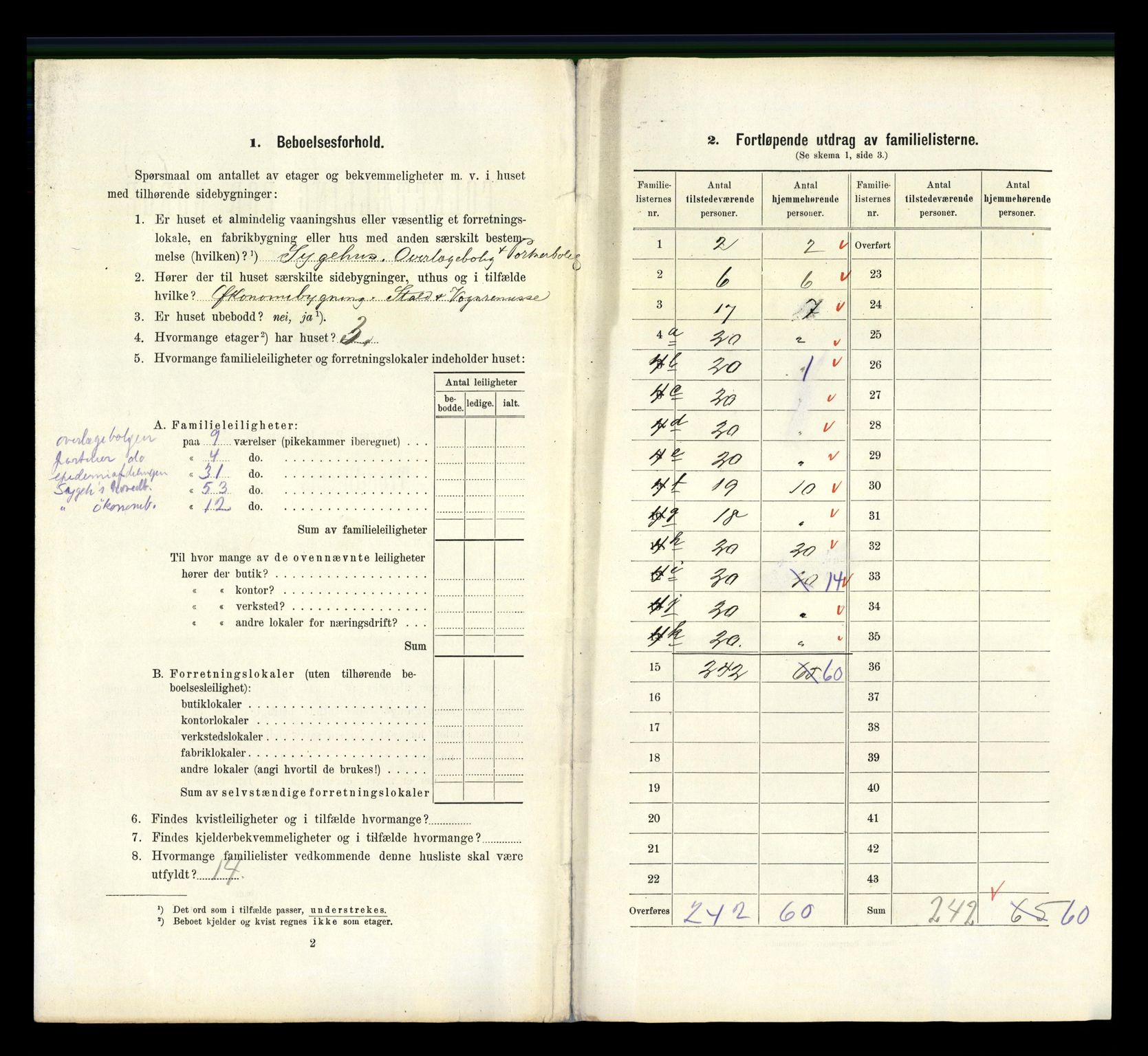 RA, 1910 census for Trondheim, 1910, p. 11536