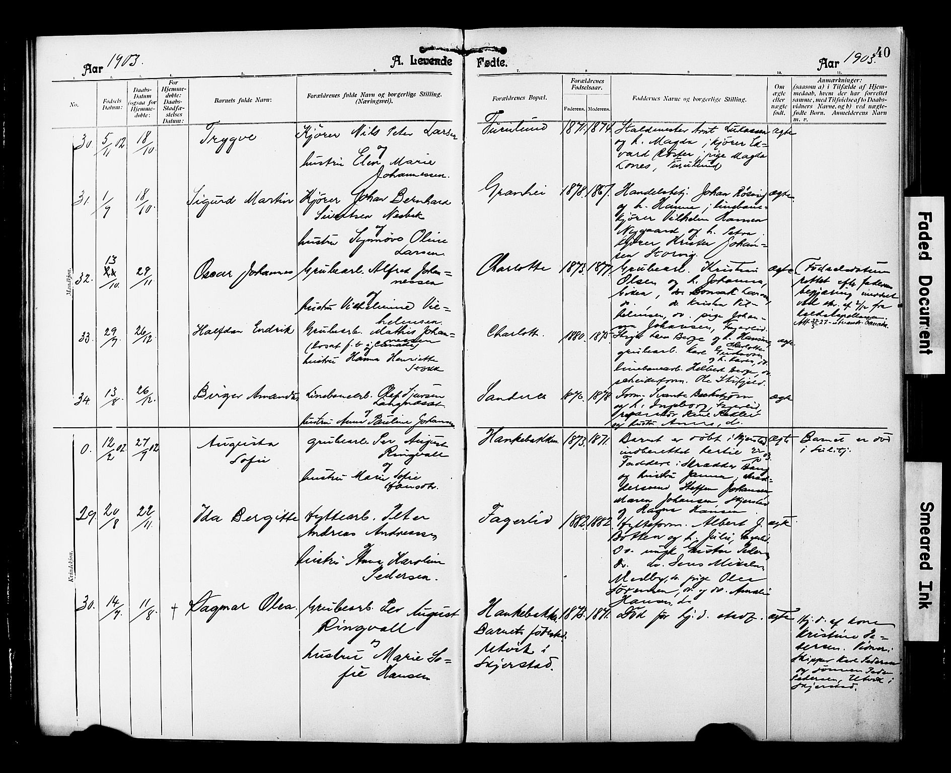 Ministerialprotokoller, klokkerbøker og fødselsregistre - Nordland, AV/SAT-A-1459/850/L0709: Parish register (official) no. 850A01, 1899-1909, p. 40