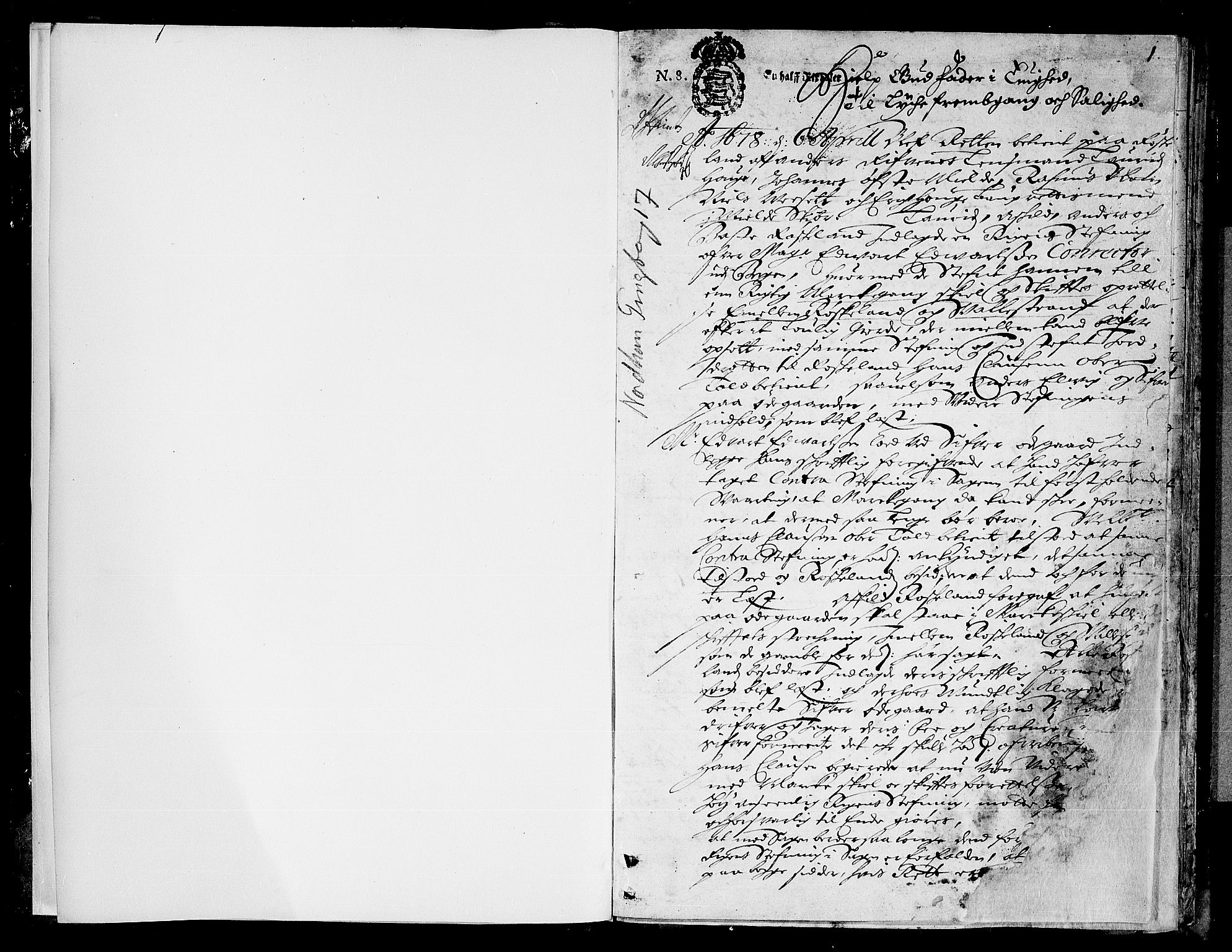 Nordhordland sorenskrivar, SAB/A-2901/1/F/Fa/L0017: Tingbok (justisprotokoll), 1678, p. 0b-1a