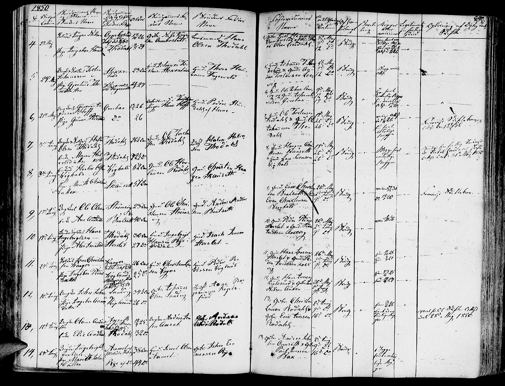 Ministerialprotokoller, klokkerbøker og fødselsregistre - Møre og Romsdal, AV/SAT-A-1454/578/L0904: Parish register (official) no. 578A03, 1836-1858, p. 290