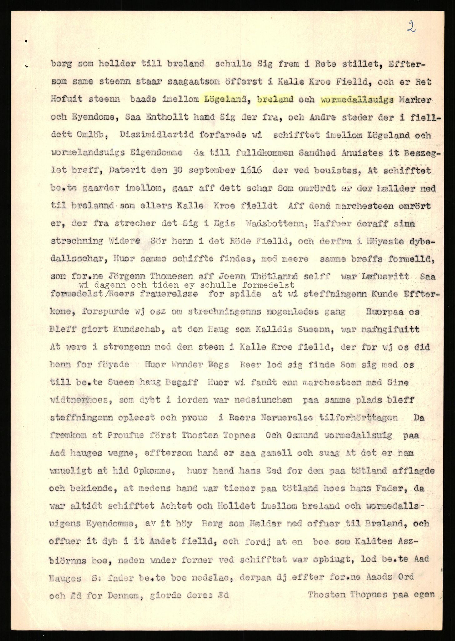 Statsarkivet i Stavanger, AV/SAST-A-101971/03/Y/Yj/L0008: Avskrifter sortert etter gårdsnavn: Birkeland indre - Bjerge, 1750-1930, p. 429