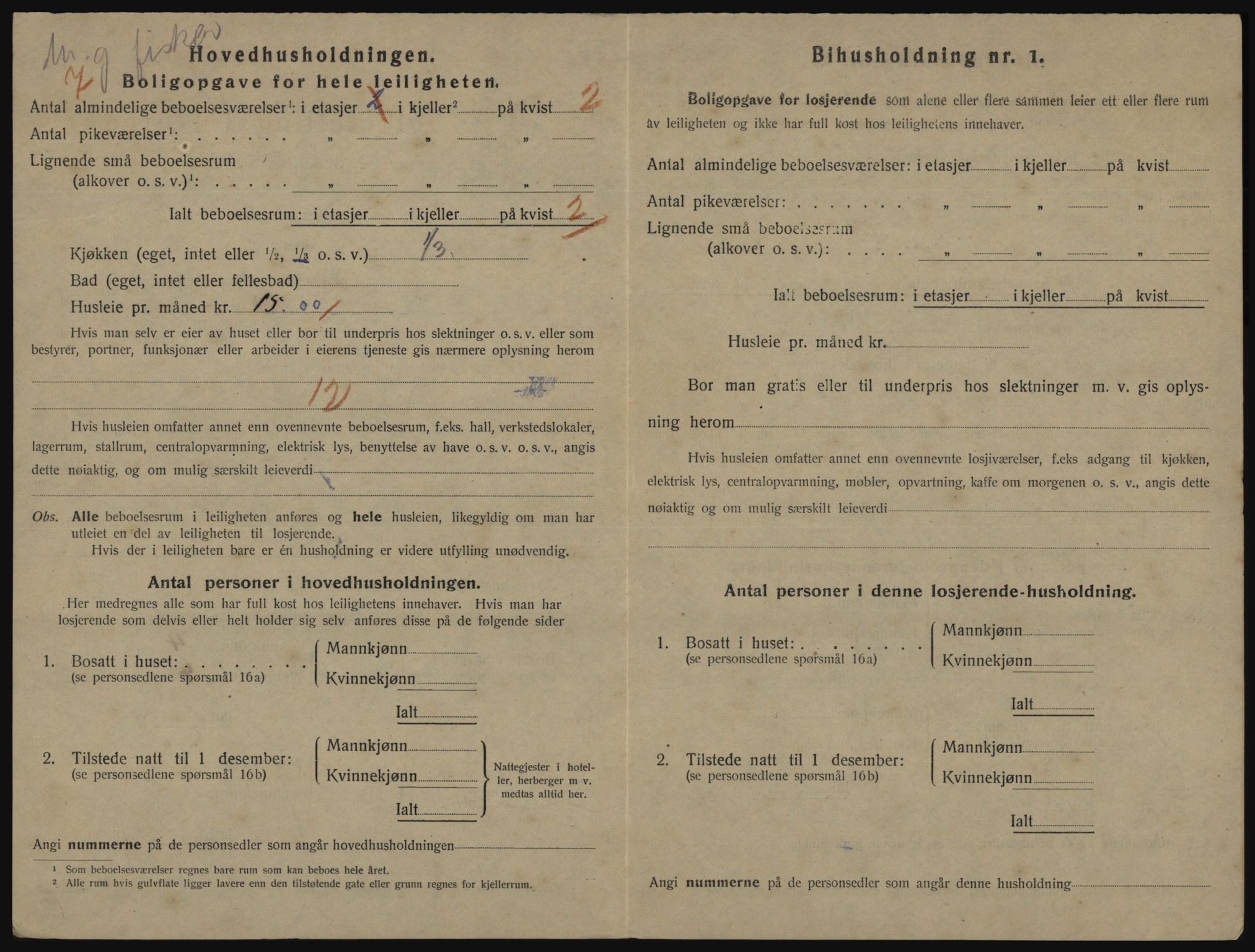 SATØ, 1920 census for Vardø, 1920, p. 1244