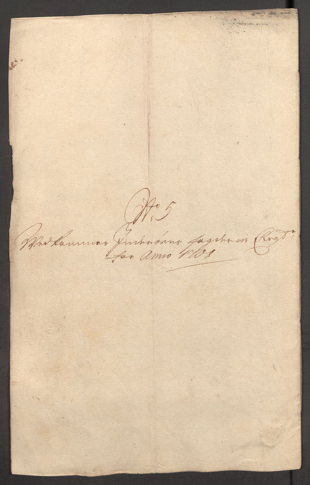 Rentekammeret inntil 1814, Reviderte regnskaper, Fogderegnskap, RA/EA-4092/R63/L4316: Fogderegnskap Inderøy, 1708, p. 135