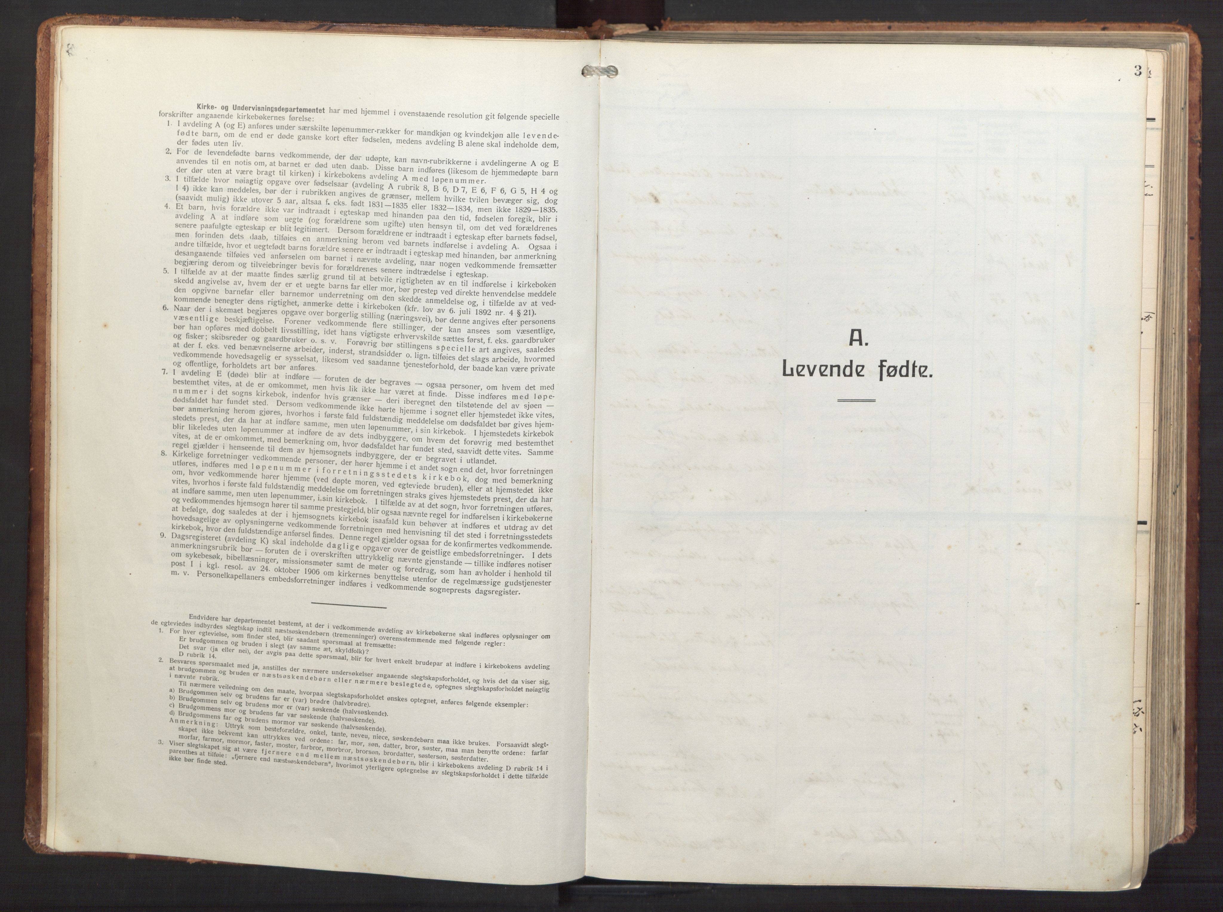 Herdla Sokneprestembete, SAB/A-75701/H/Haa: Parish register (official) no. A 6, 1918-1933, p. 3
