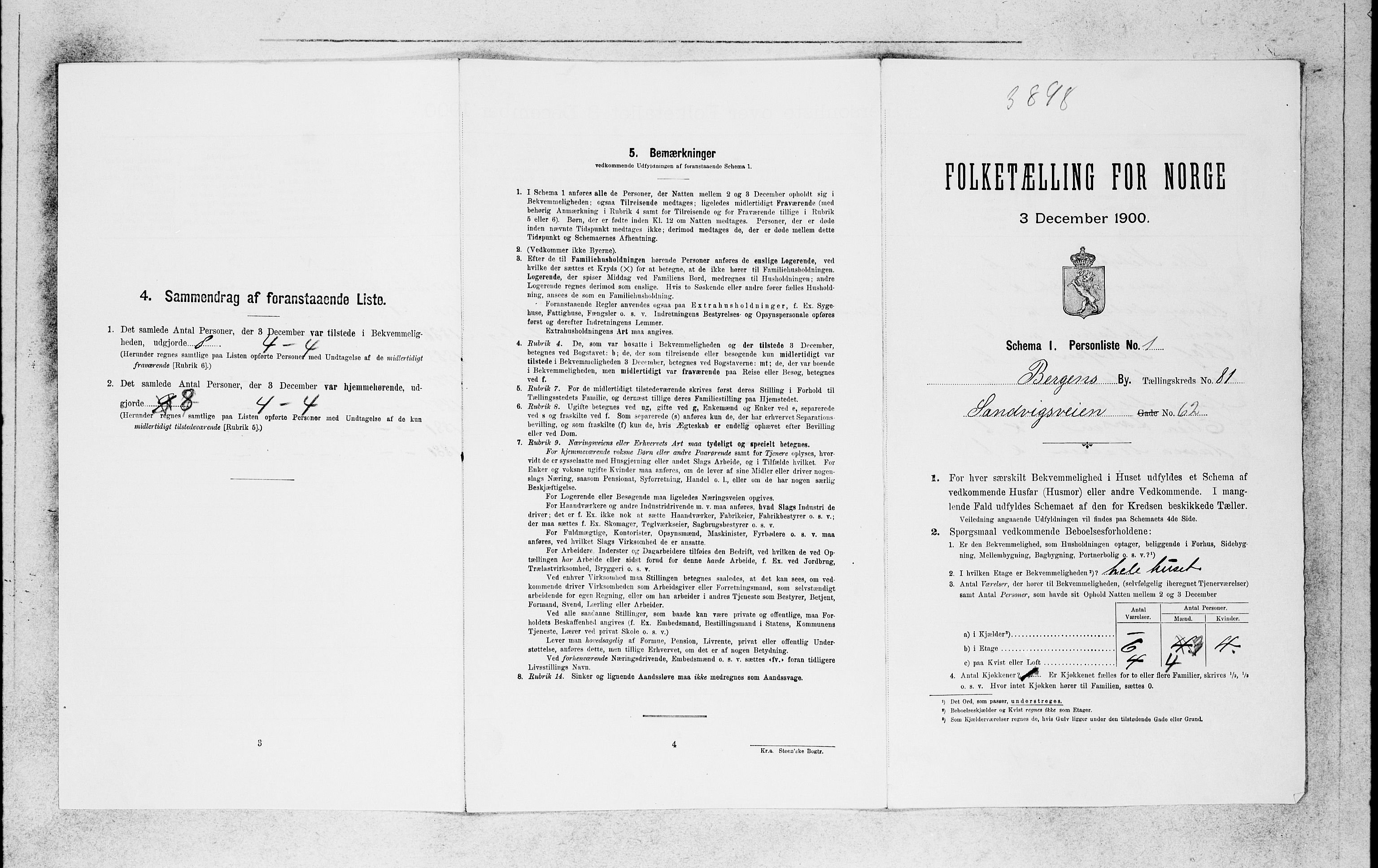 SAB, 1900 census for Bergen, 1900, p. 16780