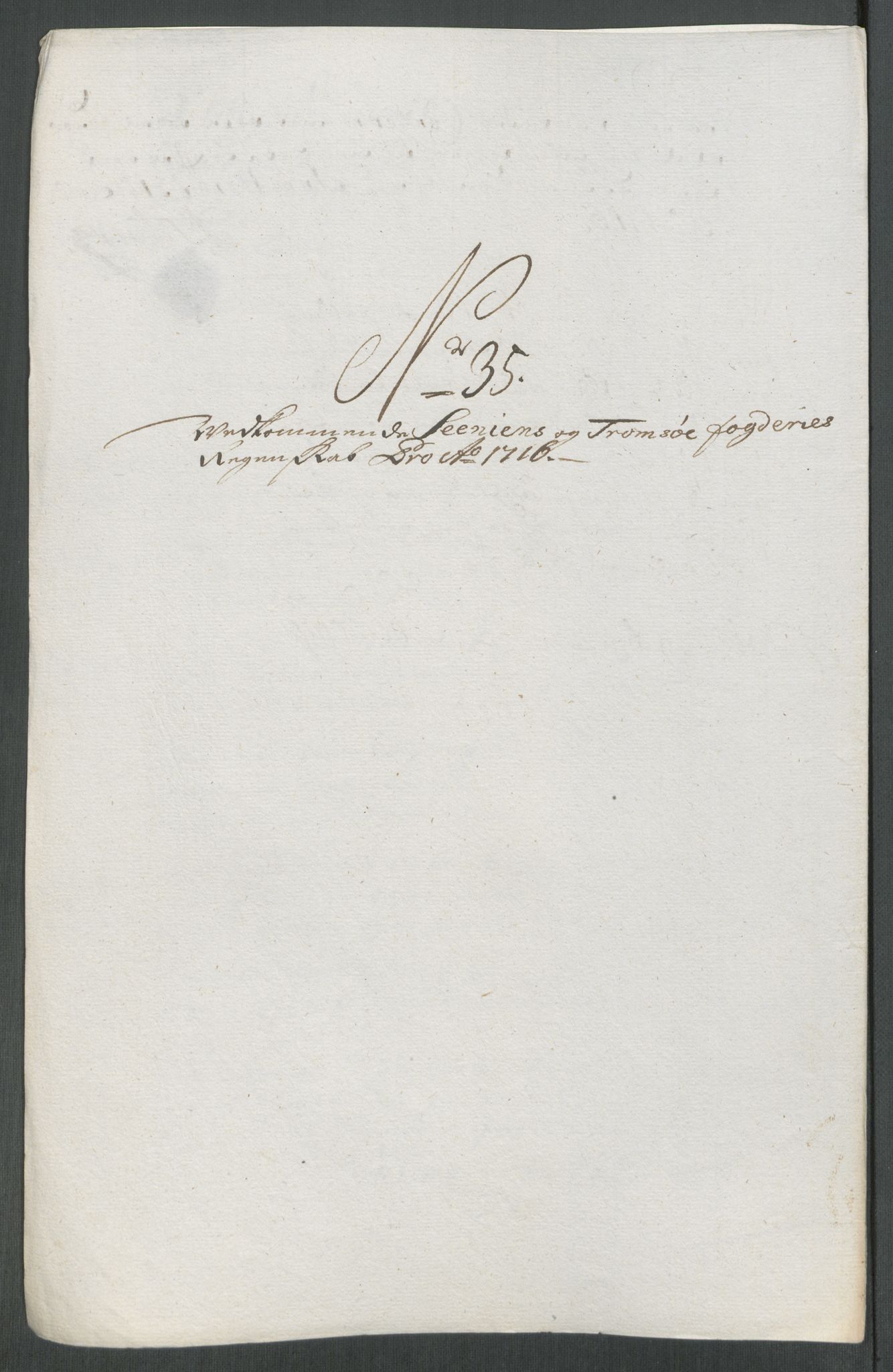 Rentekammeret inntil 1814, Reviderte regnskaper, Fogderegnskap, AV/RA-EA-4092/R68/L4762: Fogderegnskap Senja og Troms, 1716, p. 236