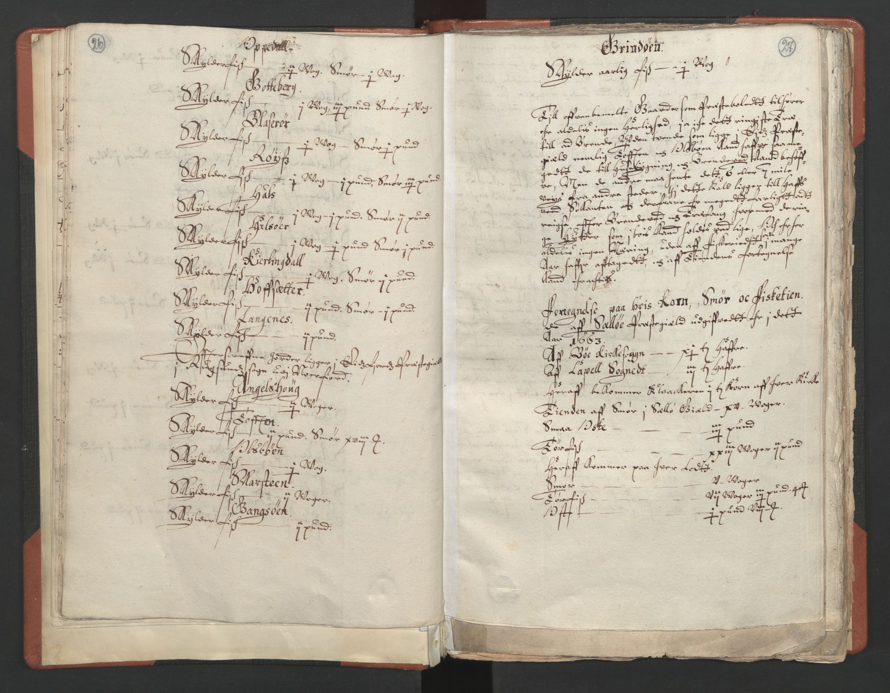 RA, Vicar's Census 1664-1666, no. 25: Nordfjord deanery, 1664-1666, p. 26-27