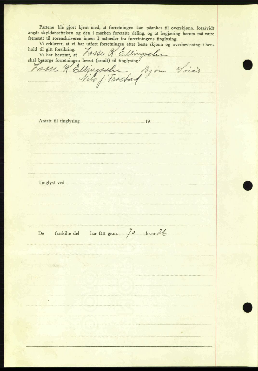 Romsdal sorenskriveri, AV/SAT-A-4149/1/2/2C: Mortgage book no. A13, 1942-1943, Diary no: : 2083/1942