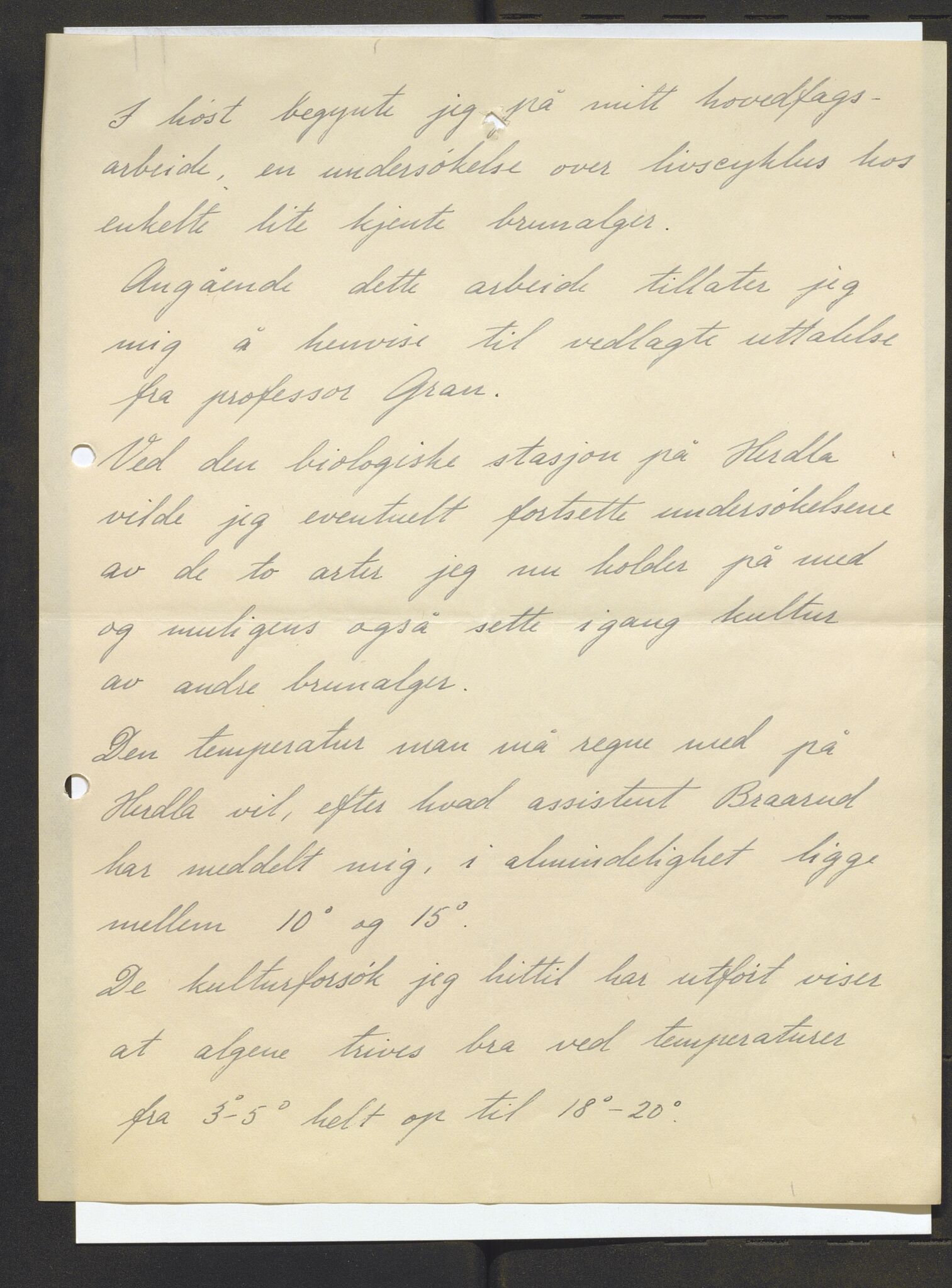 Bergens Museum, AV/SAB-A-17301/13/D/L0002: Korrespondanse , 1928-1940, p. 486