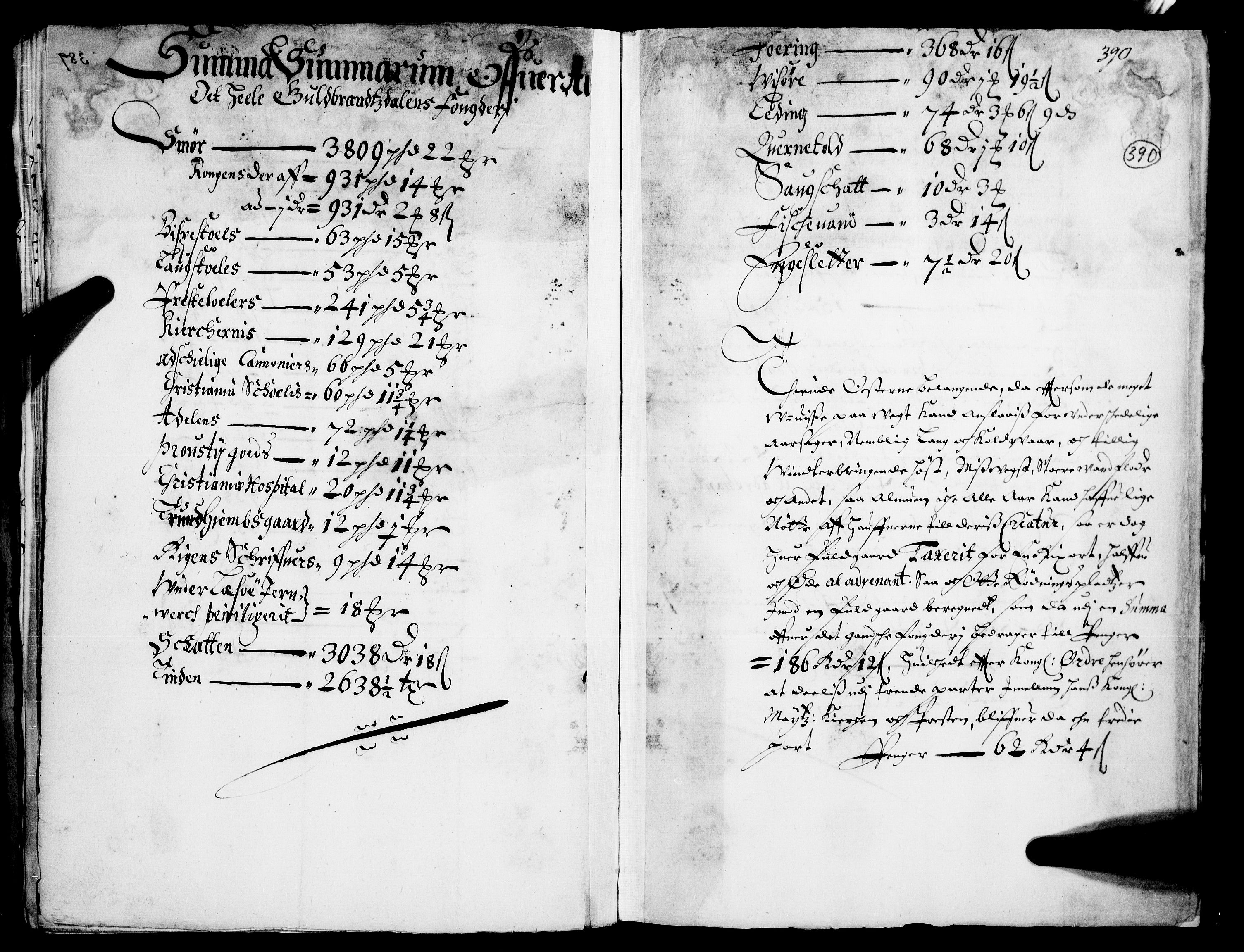 Rentekammeret inntil 1814, Realistisk ordnet avdeling, RA/EA-4070/N/Nb/Nba/L0015: Gudbrandsdalen fogderi, 2. del, 1668, p. 389b-390a