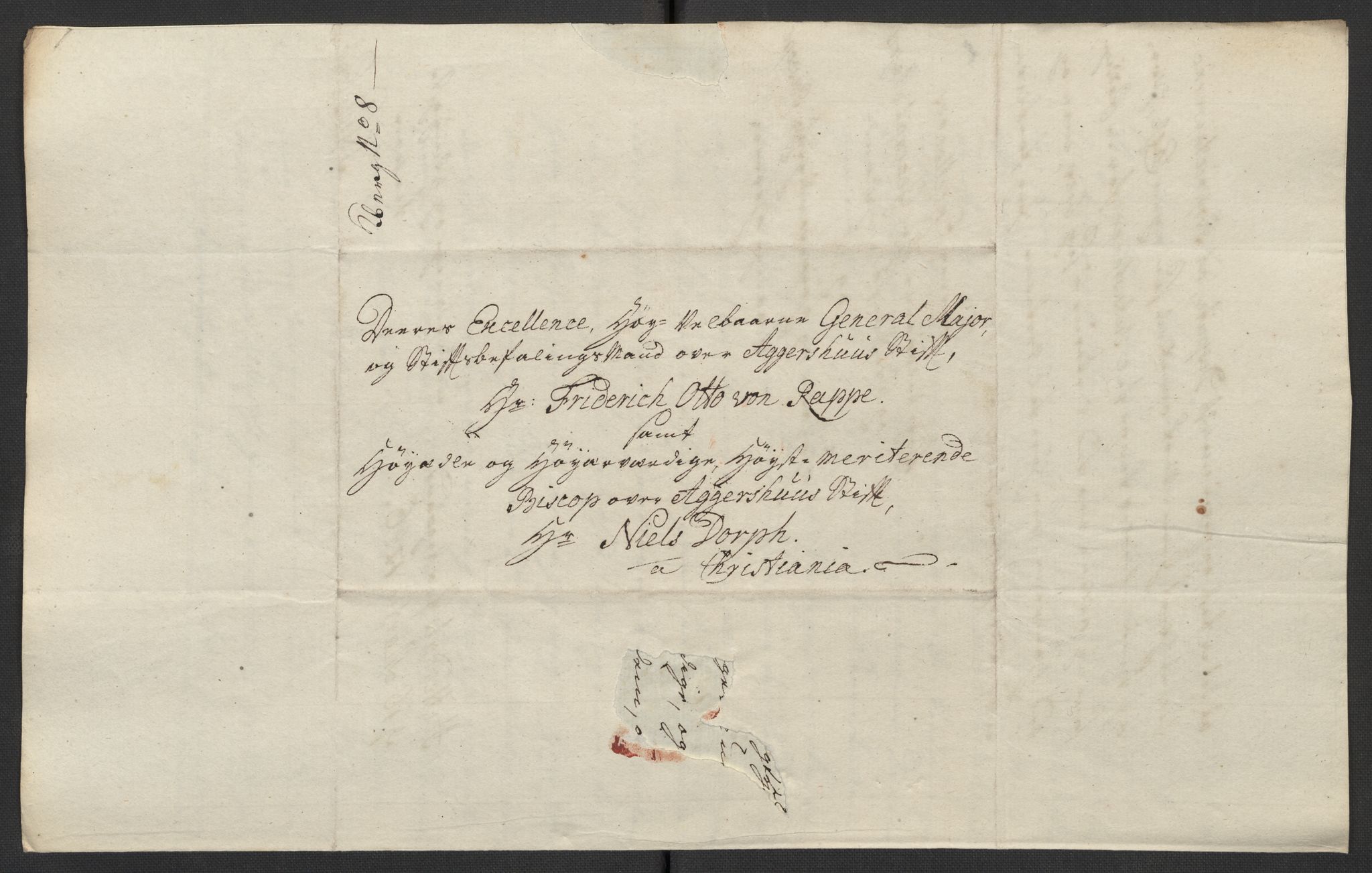 Kristiania tukthus, SAO/A-10644/A/Ad/Adb/L0011: Innkomne skriv, rapporter og regnskap, 1742-1783, p. 385