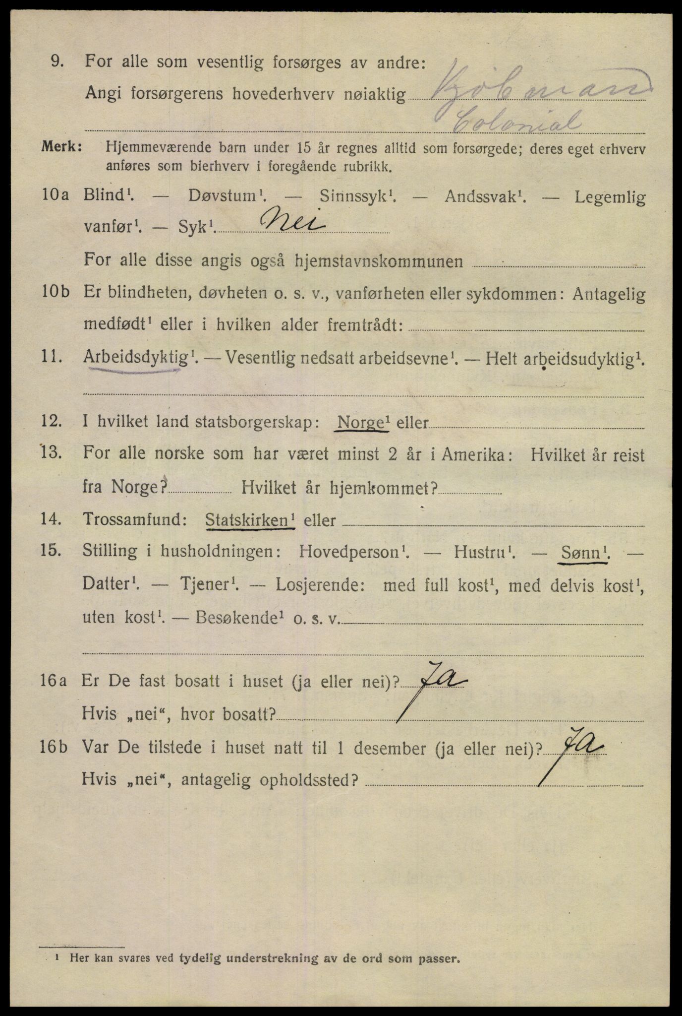 SAKO, 1920 census for Horten, 1920, p. 16278