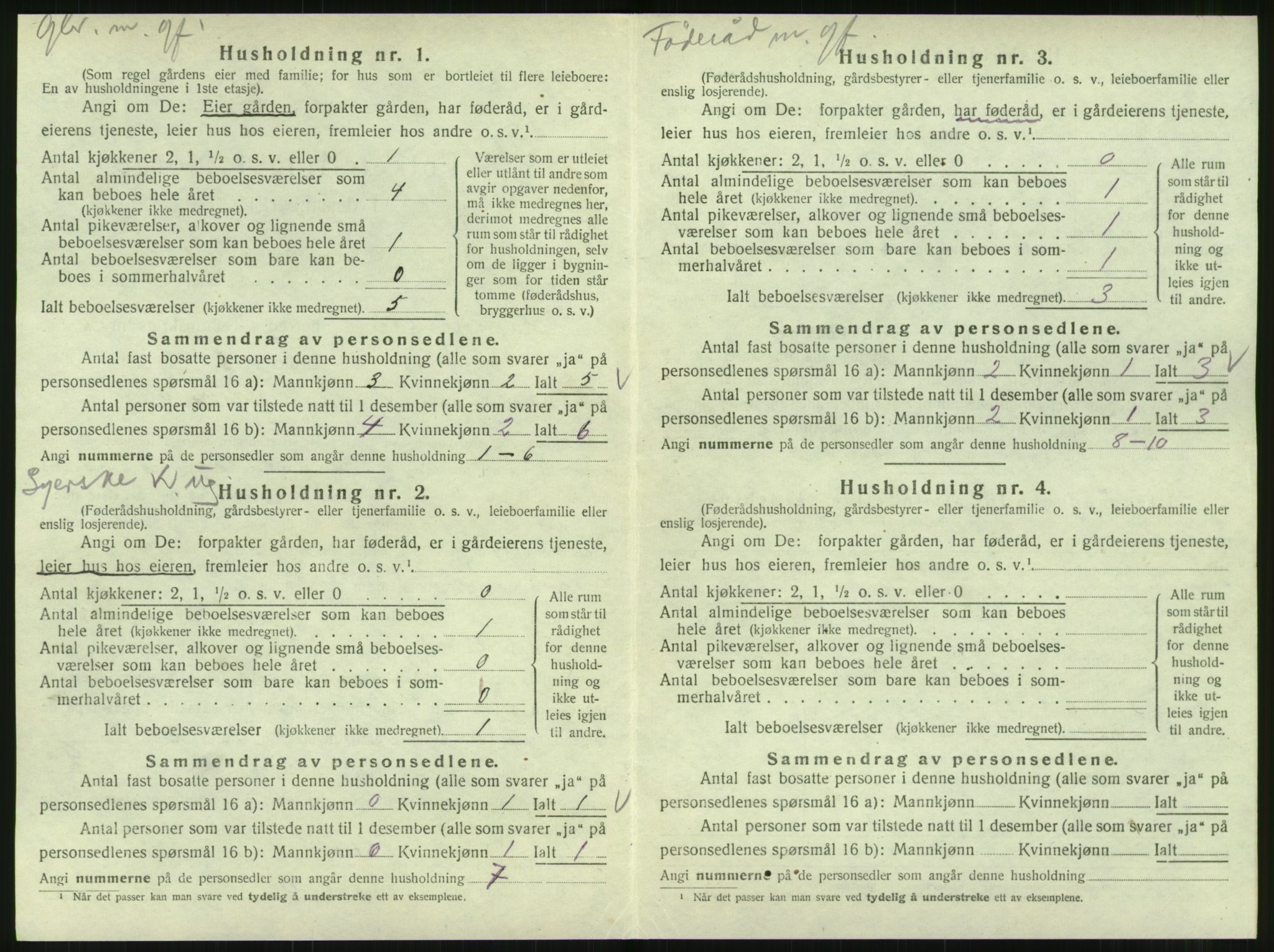 SAT, 1920 census for Hattfjelldal, 1920, p. 169