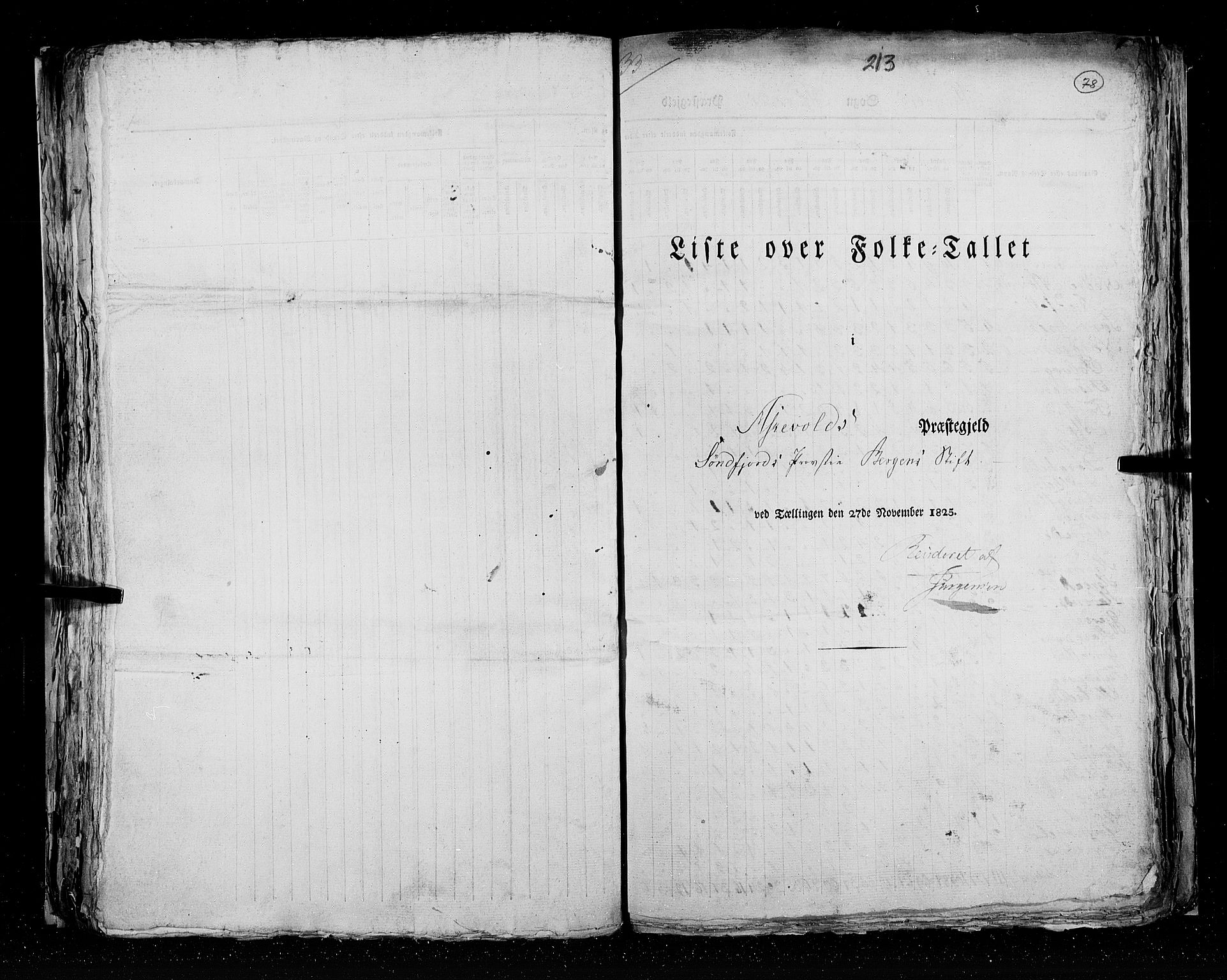 RA, Census 1825, vol. 14: Nordre Bergenhus amt, 1825, p. 78