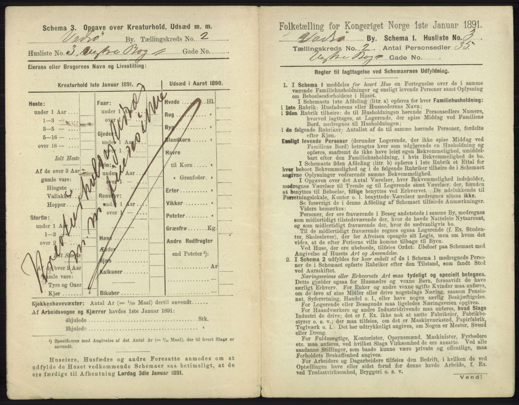 RA, 1891 census for 2003 Vadsø, 1891, p. 589