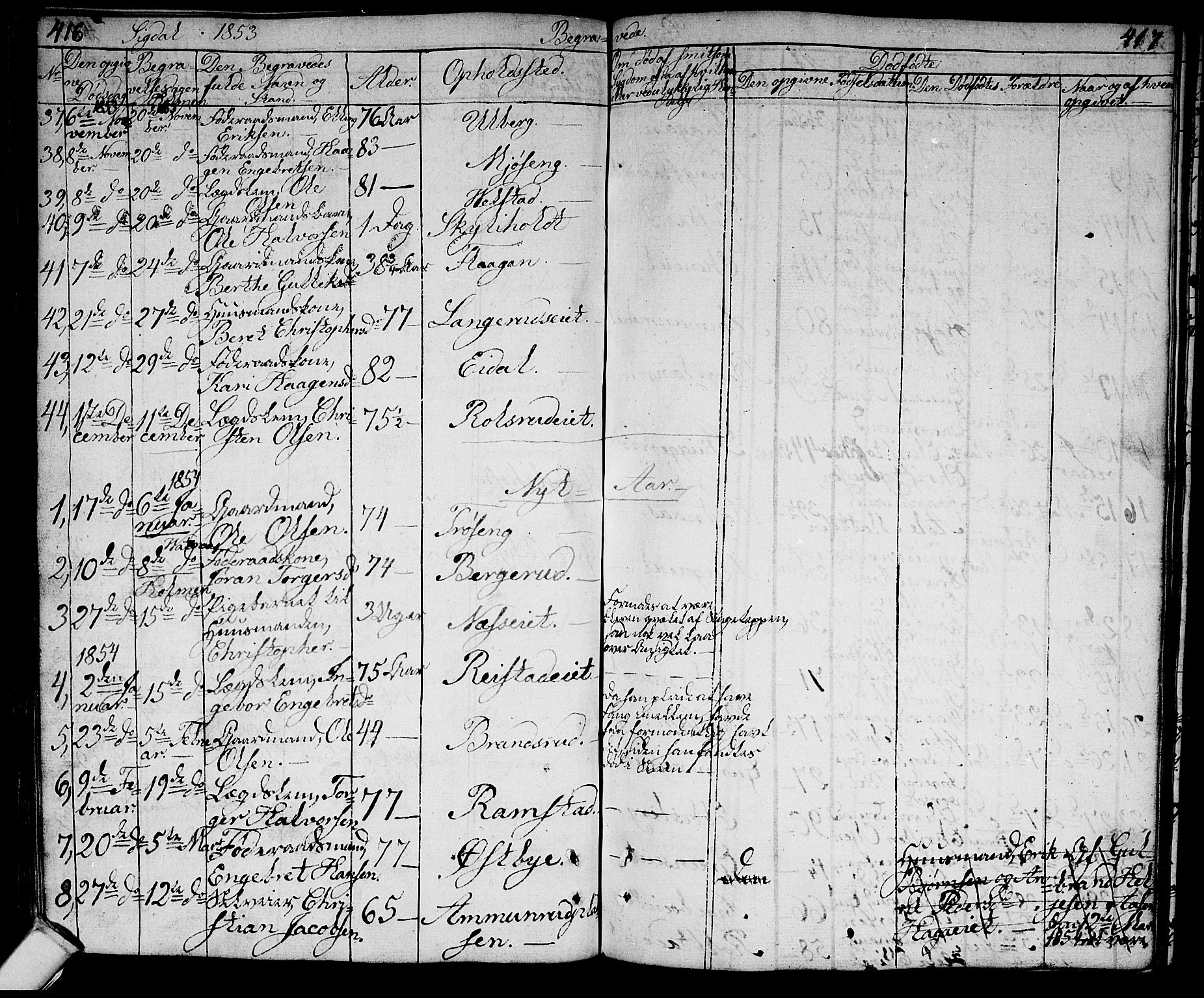 Sigdal kirkebøker, AV/SAKO-A-245/G/Ga/L0002: Parish register (copy) no. I 2, 1835-1856, p. 416-417