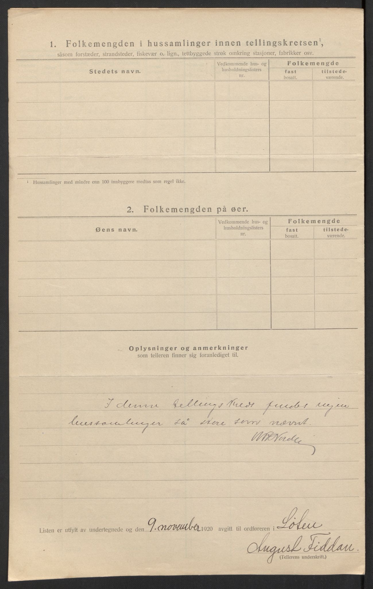 SAH, 1920 census for Løten, 1920, p. 57