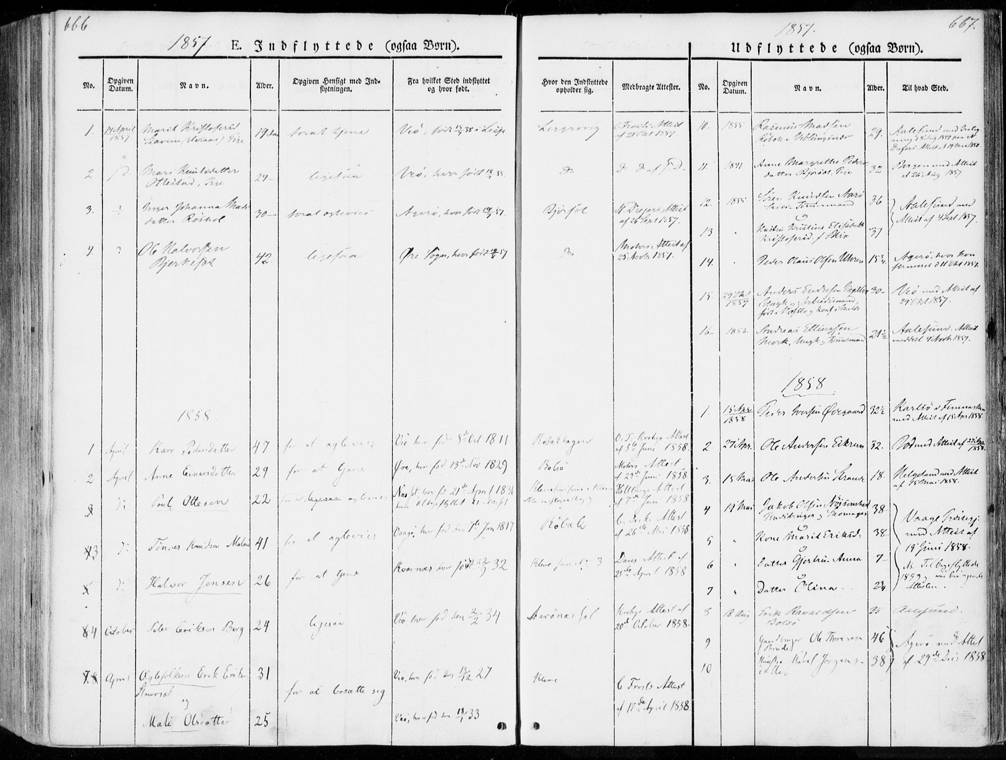 Ministerialprotokoller, klokkerbøker og fødselsregistre - Møre og Romsdal, SAT/A-1454/555/L0653: Parish register (official) no. 555A04, 1843-1869, p. 666-667