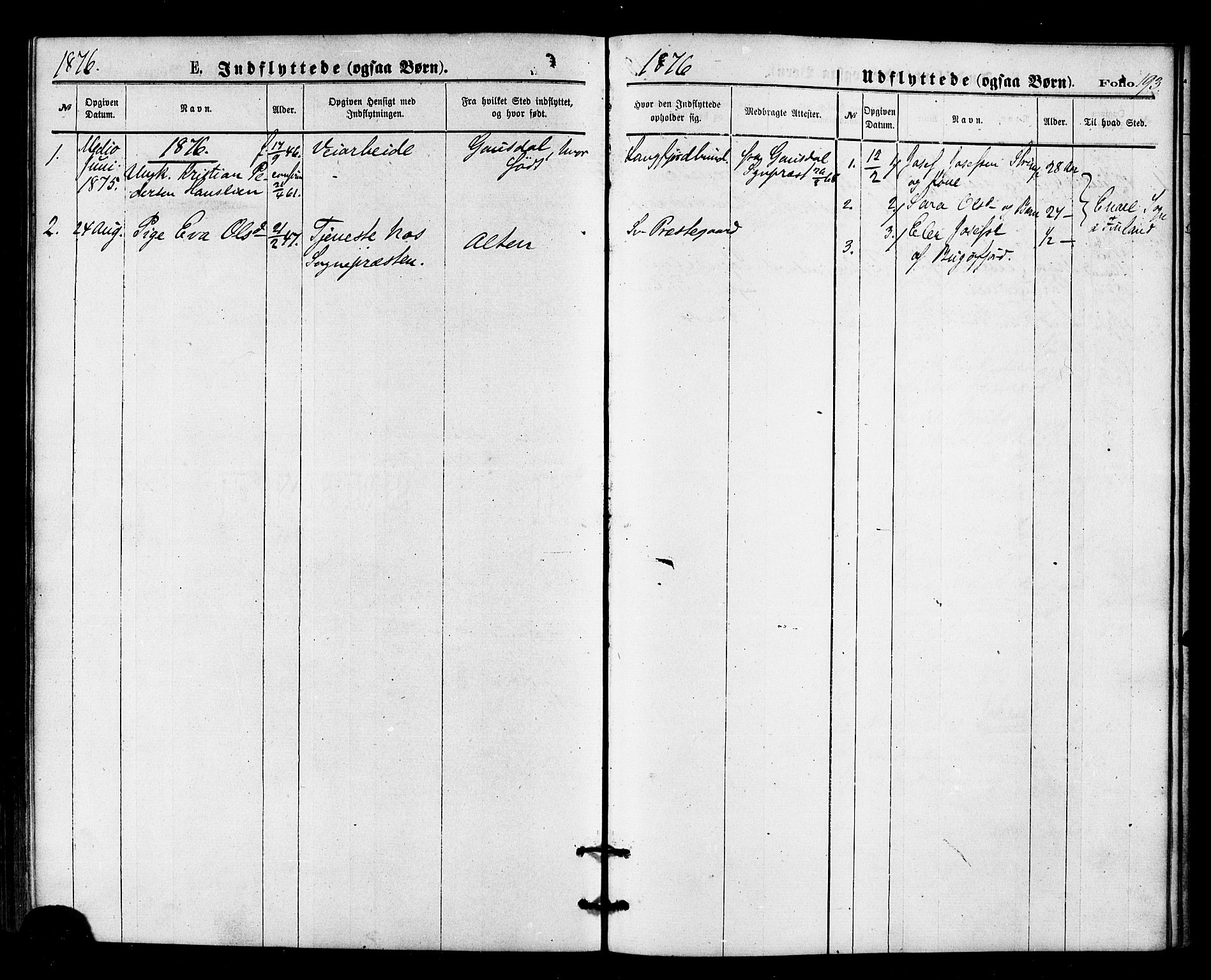 Sør-Varanger sokneprestkontor, AV/SATØ-S-1331/H/Ha/L0002kirke: Parish register (official) no. 2, 1873-1877, p. 193