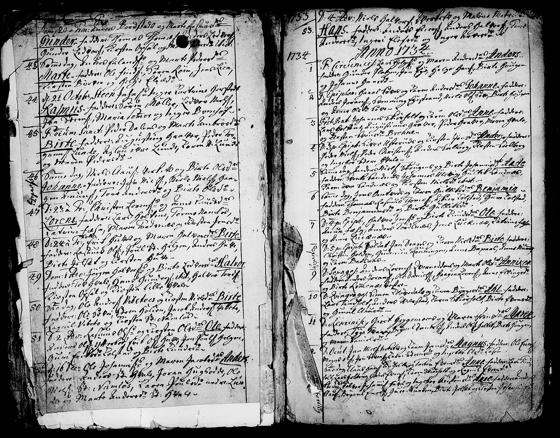 Holla kirkebøker, SAKO/A-272/F/Fa/L0001: Parish register (official) no. 1, 1717-1779, p. 24