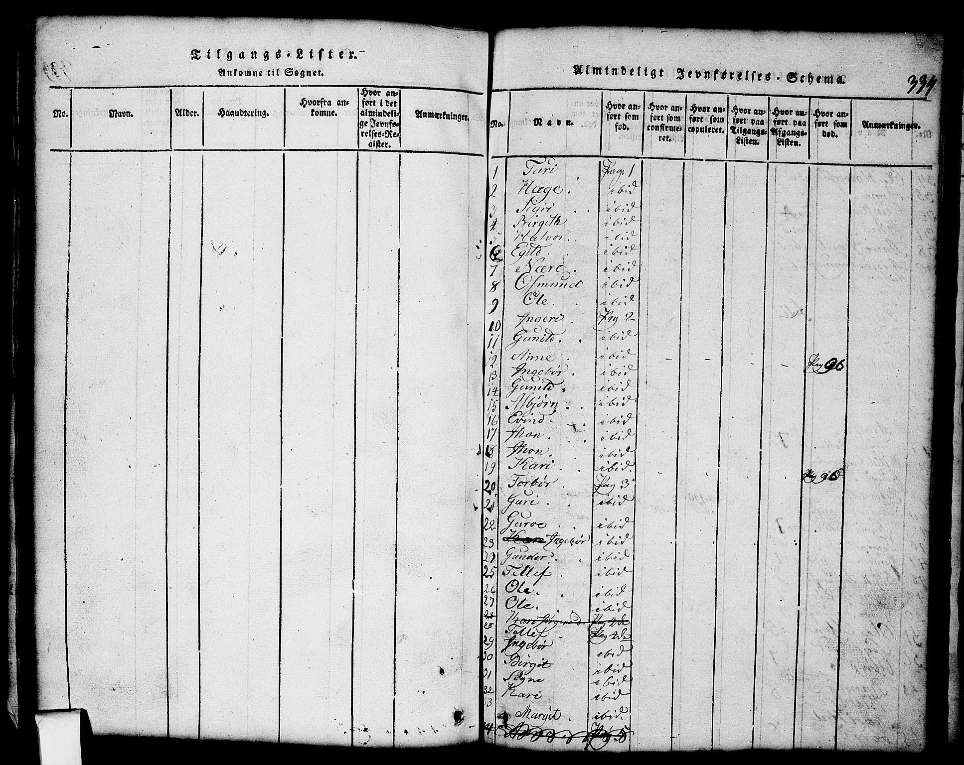 Nissedal kirkebøker, SAKO/A-288/G/Gb/L0001: Parish register (copy) no. II 1, 1814-1862, p. 334