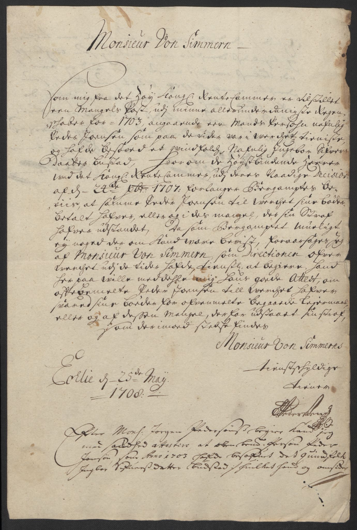 Rentekammeret inntil 1814, Reviderte regnskaper, Fogderegnskap, RA/EA-4092/R60/L3955: Fogderegnskap Orkdal og Gauldal, 1705, p. 558