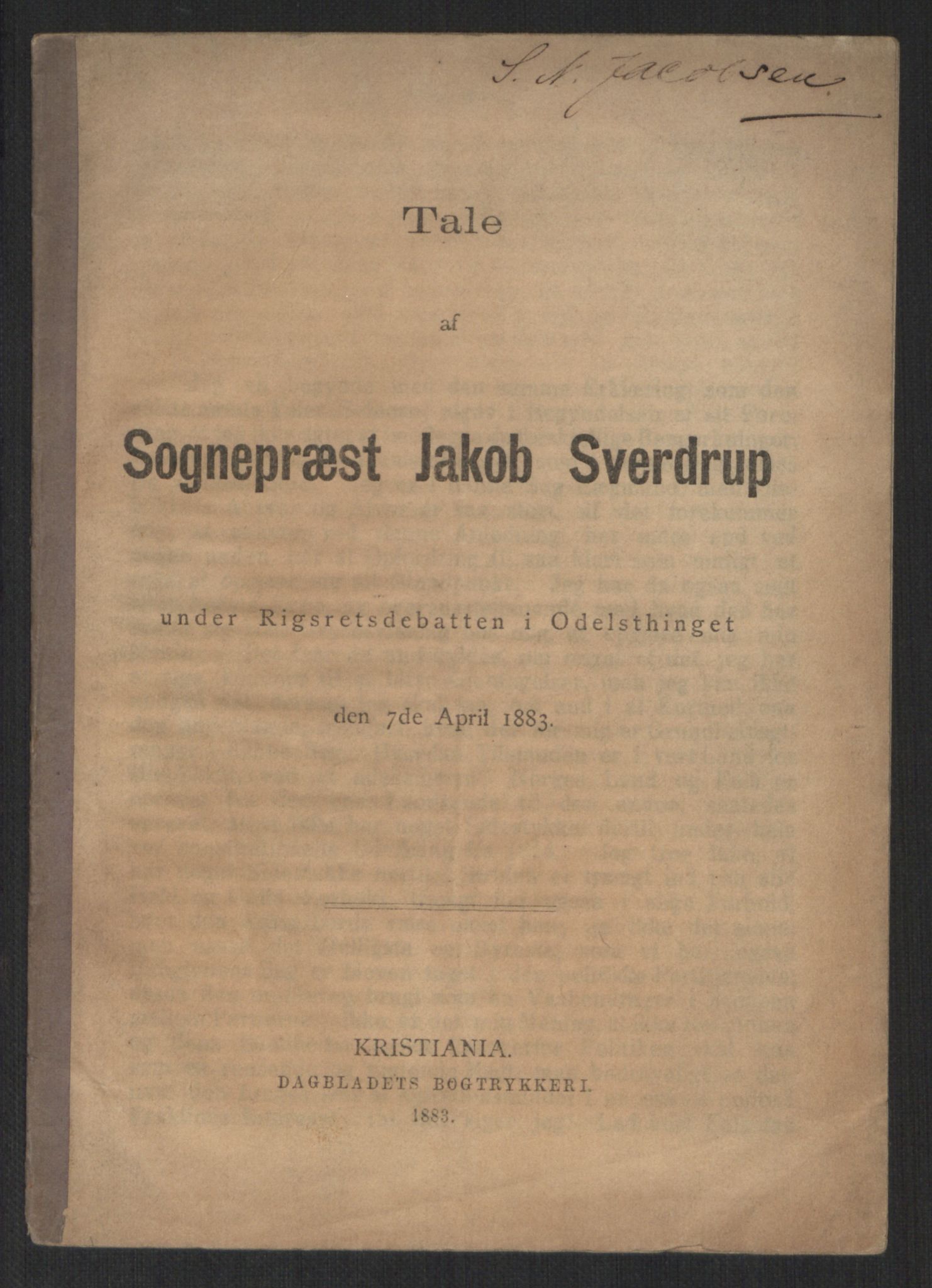 Venstres Hovedorganisasjon, RA/PA-0876/X/L0001: De eldste skrifter, 1860-1936, p. 430