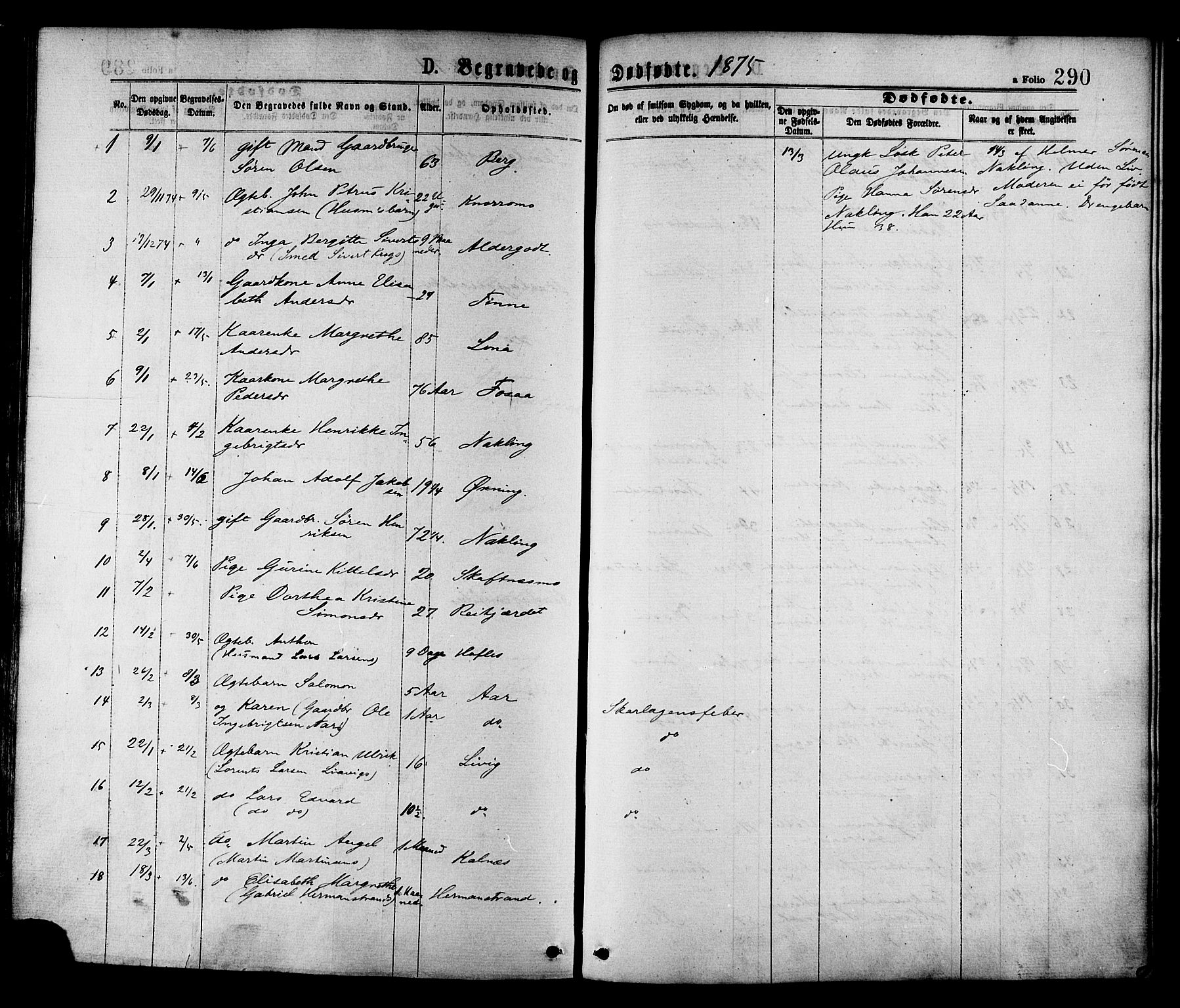 Ministerialprotokoller, klokkerbøker og fødselsregistre - Nord-Trøndelag, SAT/A-1458/780/L0642: Parish register (official) no. 780A07 /1, 1874-1885, p. 290