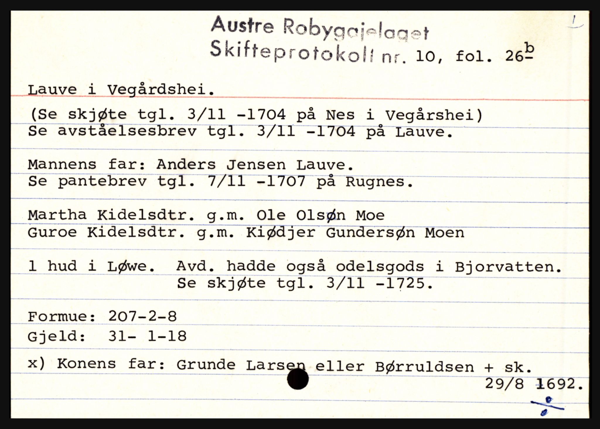 Østre Råbyggelag sorenskriveri, AV/SAK-1221-0016/H, p. 7063