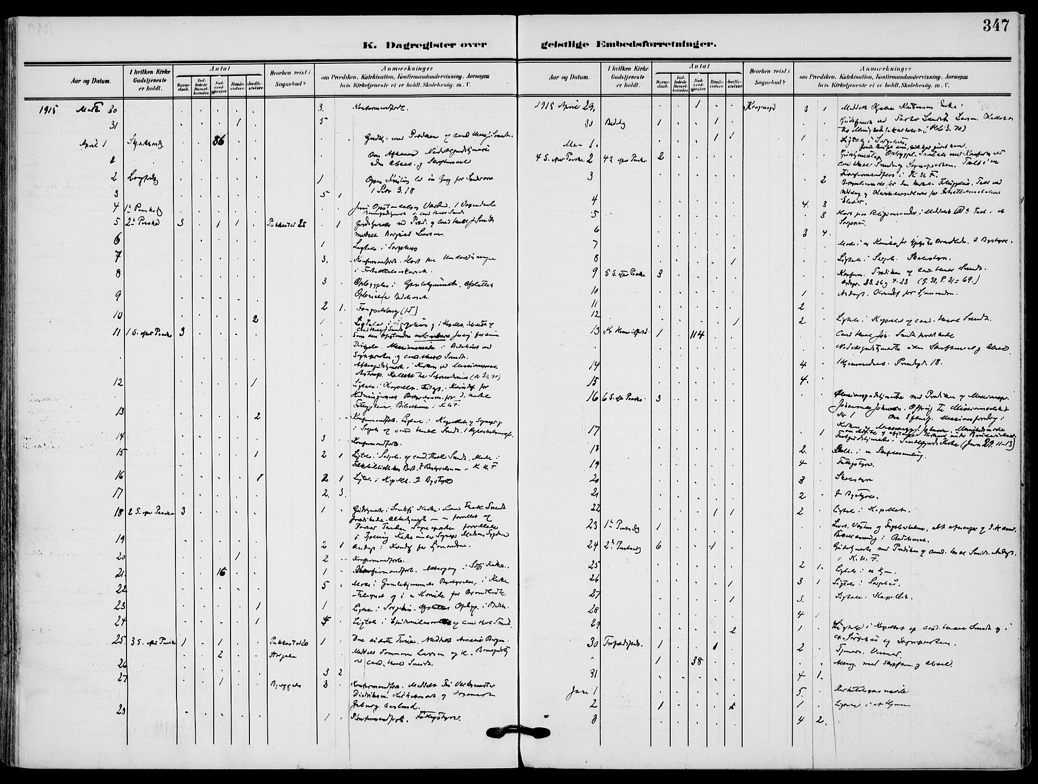 Sandefjord kirkebøker, AV/SAKO-A-315/F/Fa/L0005: Parish register (official) no. 5, 1906-1915, p. 347