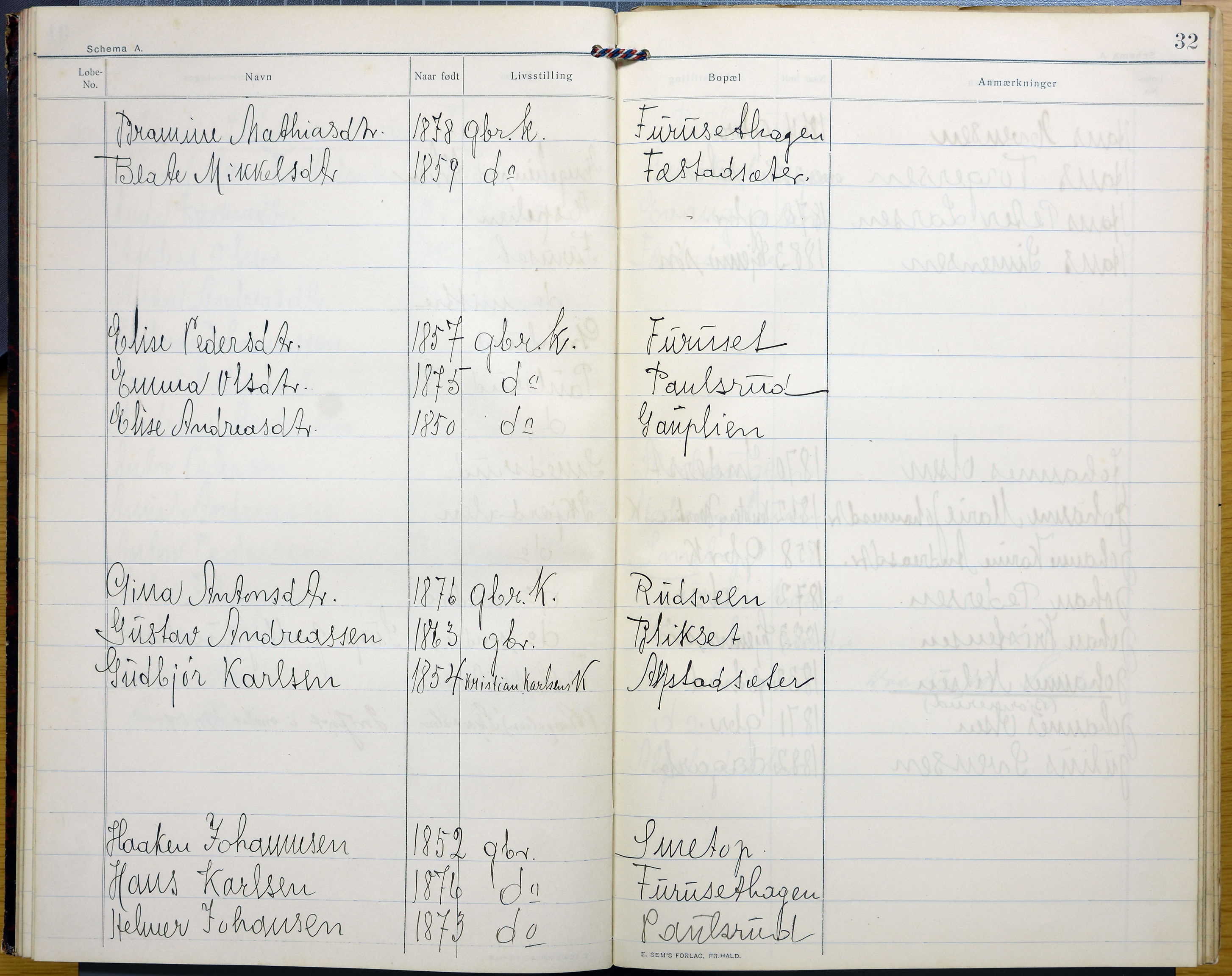 Vestre Toten kommunearkiv*, KVT/-/-/-: Utkast til manntall over stemmeberettigede innbyggere i Vestre Toten valgsokn, 1909, p. 32