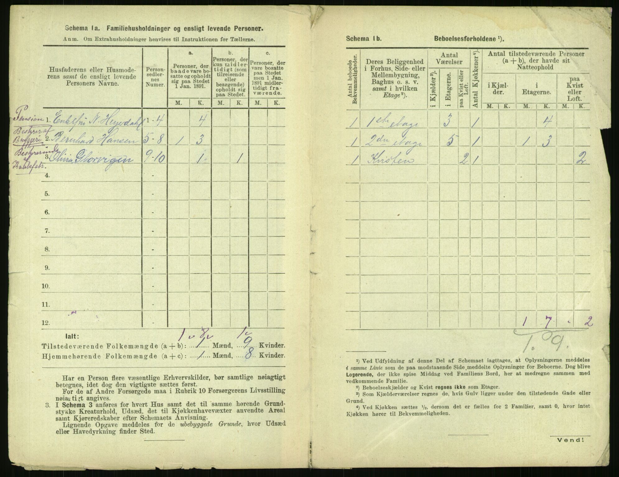 RA, 1891 census for 0301 Kristiania, 1891, p. 67199