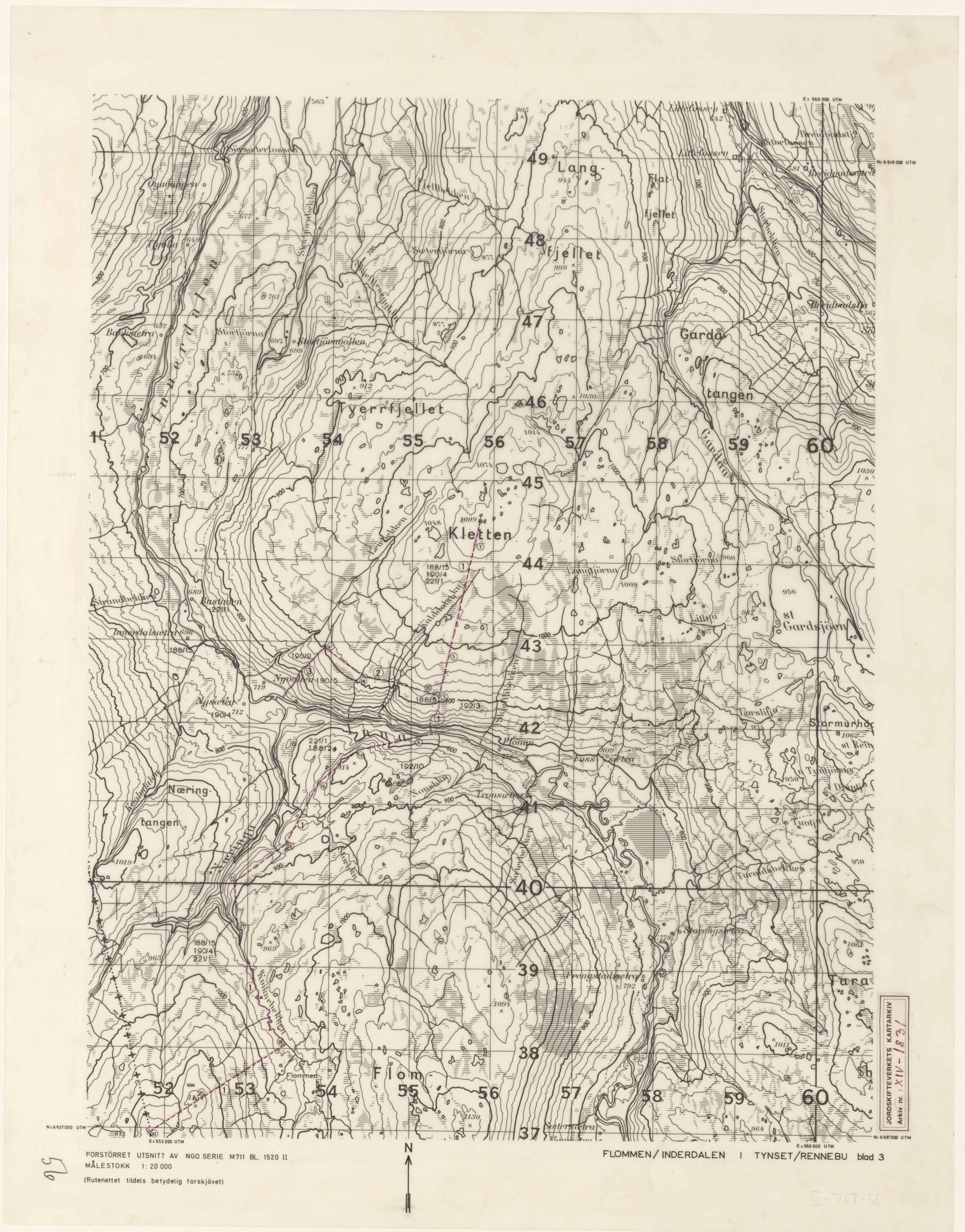 Jordskifteverkets kartarkiv, RA/S-3929/T, 1859-1988, p. 2884