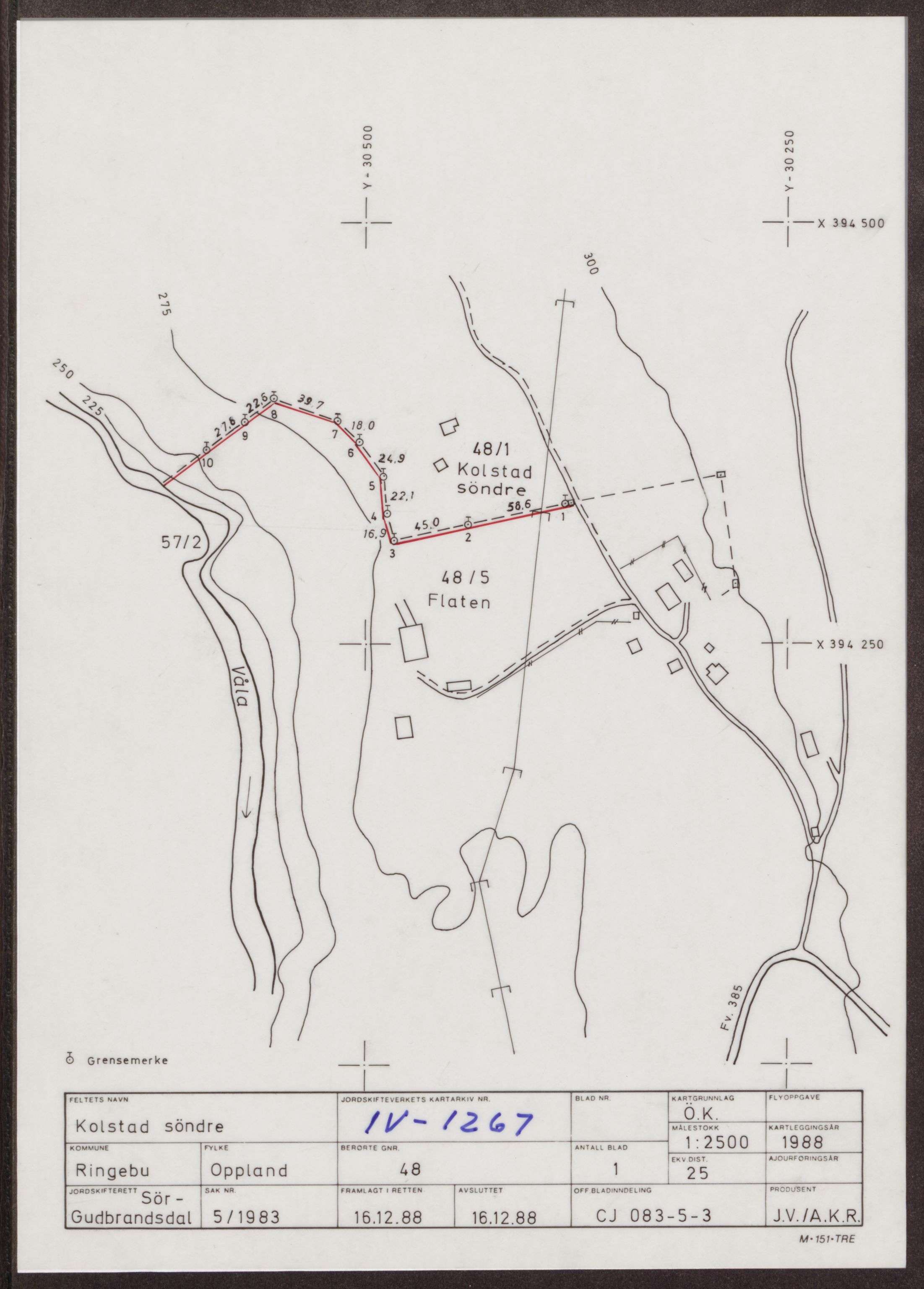 Jordskifteverkets kartarkiv, AV/RA-S-3929/T, 1859-1988, p. 1620