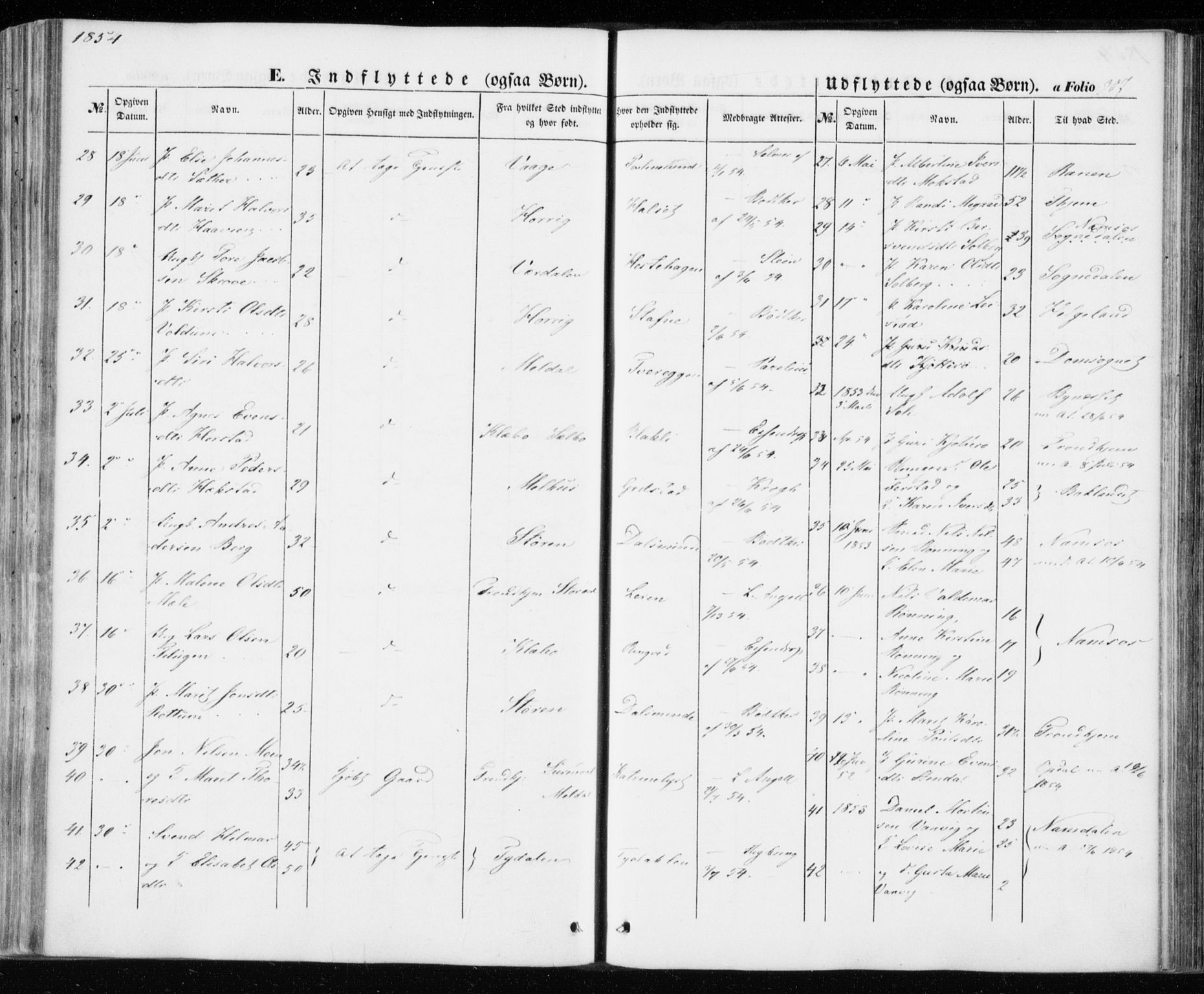 Ministerialprotokoller, klokkerbøker og fødselsregistre - Sør-Trøndelag, AV/SAT-A-1456/606/L0291: Parish register (official) no. 606A06, 1848-1856, p. 307