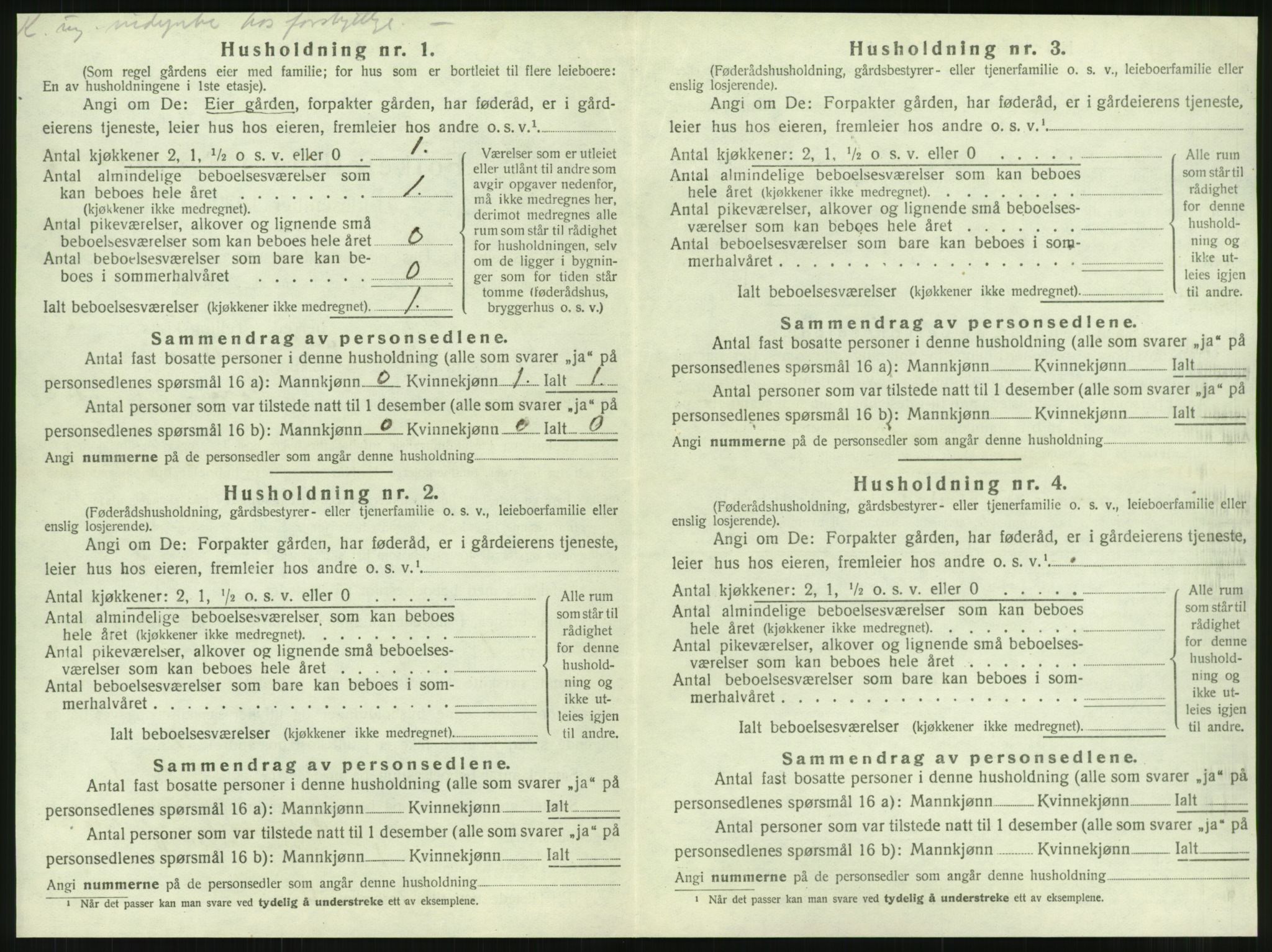 SAT, 1920 census for Hemnes, 1920, p. 1051