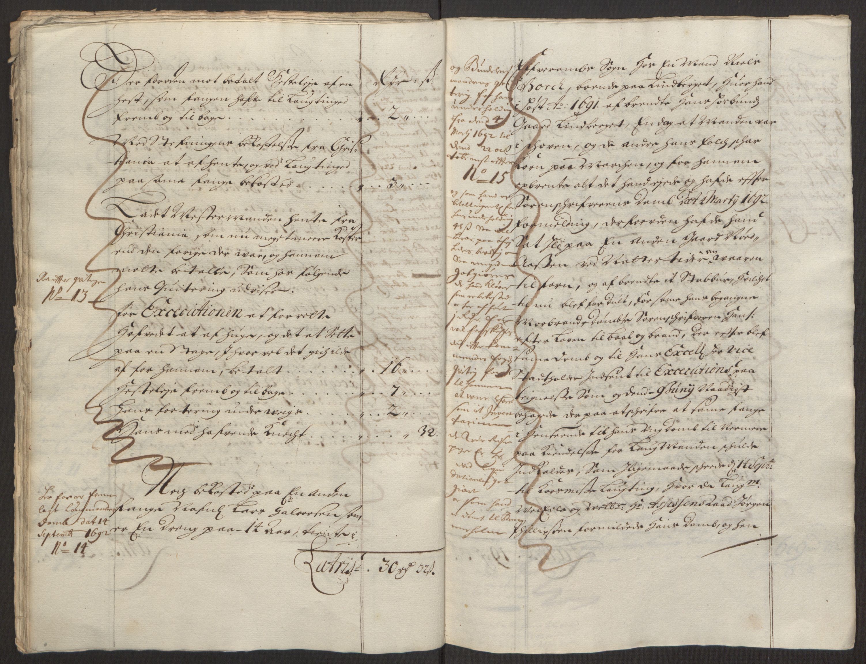 Rentekammeret inntil 1814, Reviderte regnskaper, Fogderegnskap, AV/RA-EA-4092/R13/L0830: Fogderegnskap Solør, Odal og Østerdal, 1692, p. 25