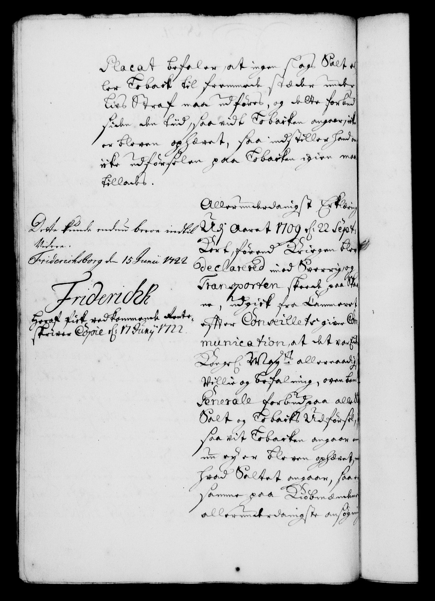 Rentekammeret, Kammerkanselliet, RA/EA-3111/G/Gf/Gfa/L0005: Norsk relasjons- og resolusjonsprotokoll (merket RK 52.5), 1722, p. 367