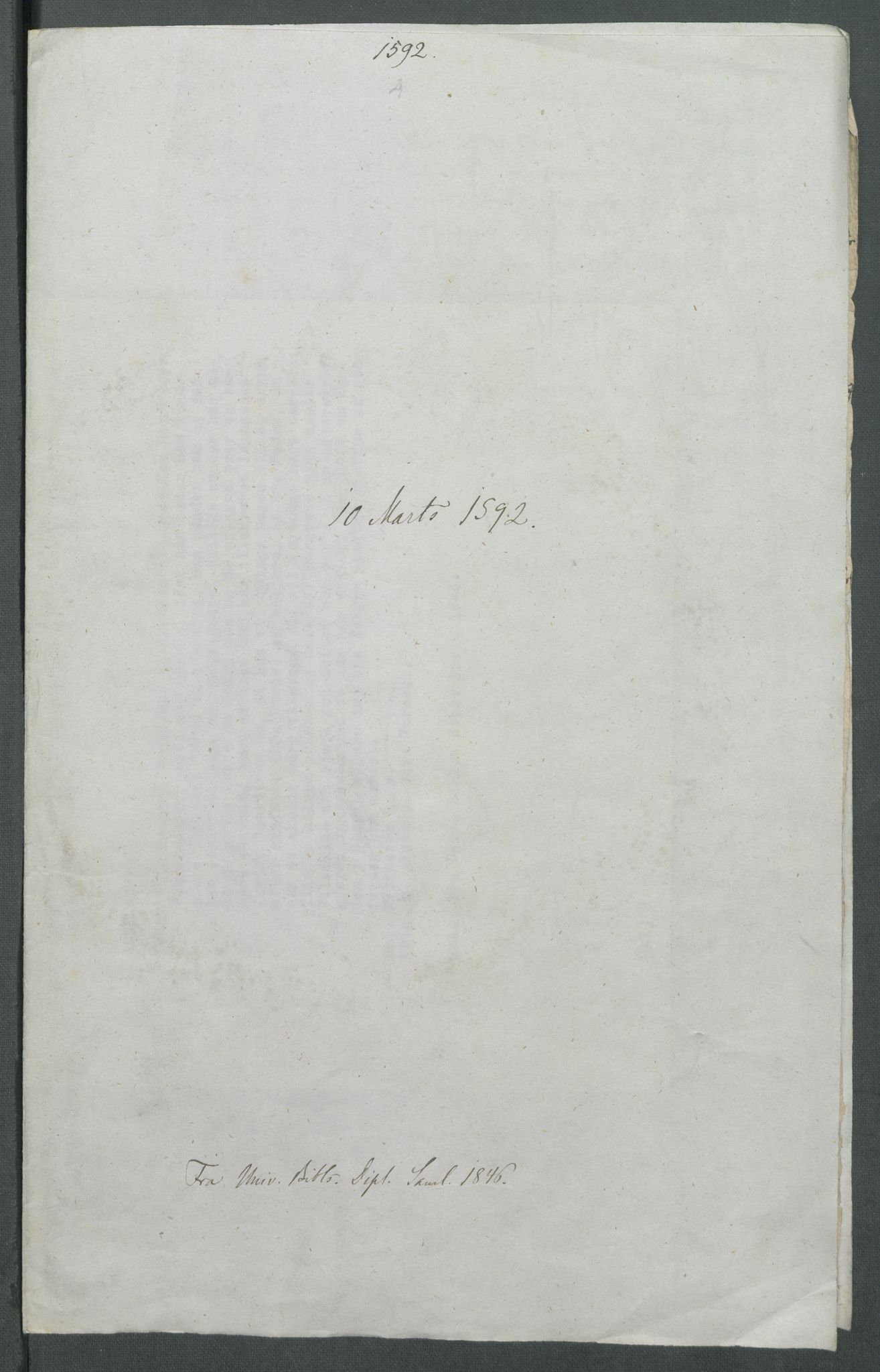 Riksarkivets diplomsamling, AV/RA-EA-5965/F02/L0095: Dokumenter, 1592, p. 24