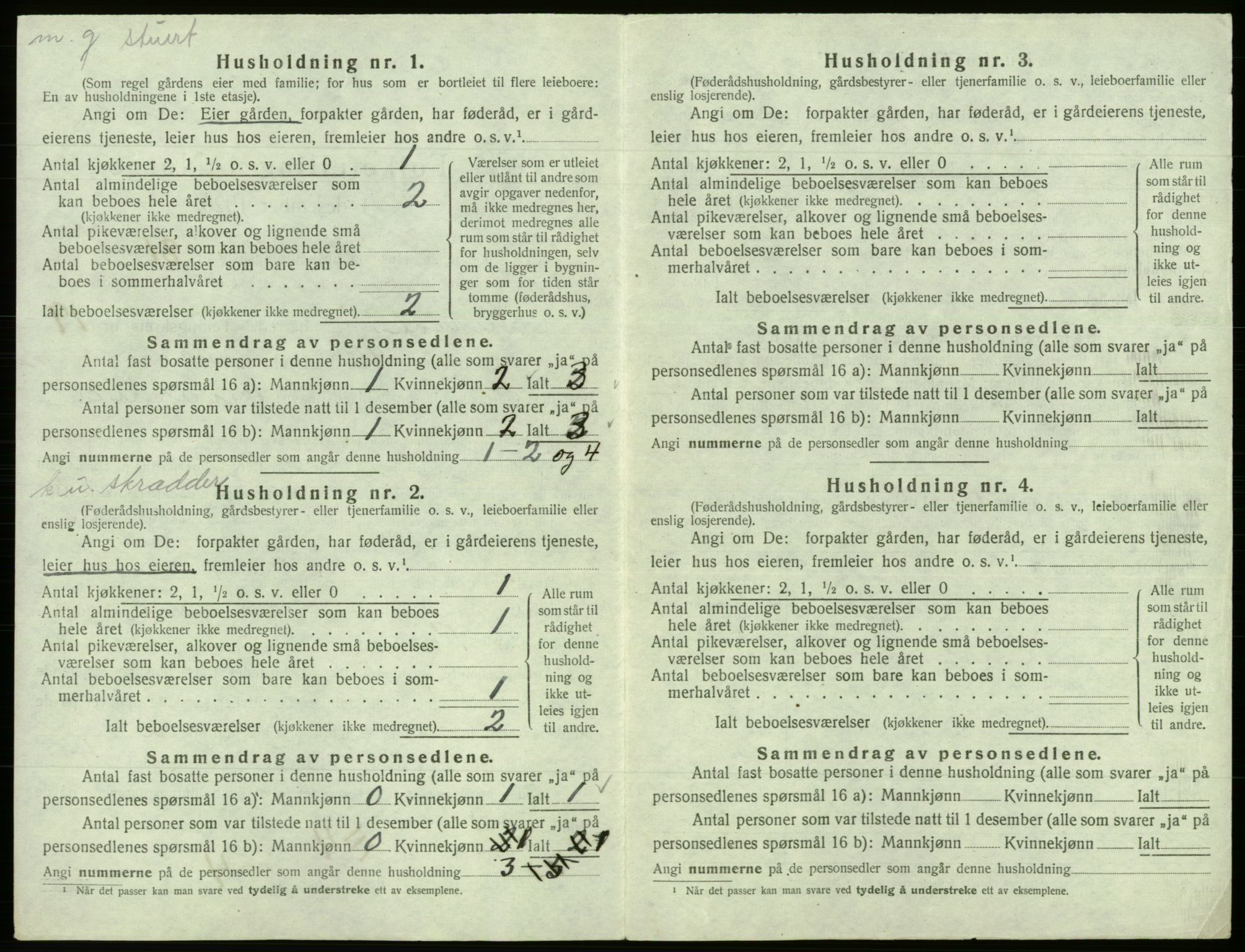 SAB, 1920 census for Fana, 1920, p. 2915