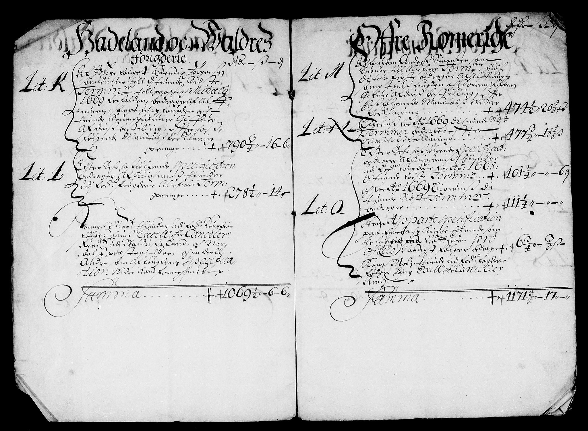 Rentekammeret inntil 1814, Reviderte regnskaper, Stiftamtstueregnskaper, Landkommissariatet på Akershus og Akershus stiftamt, AV/RA-EA-5869/R/Rb/L0065: Akershus stiftamt, 1668-1669