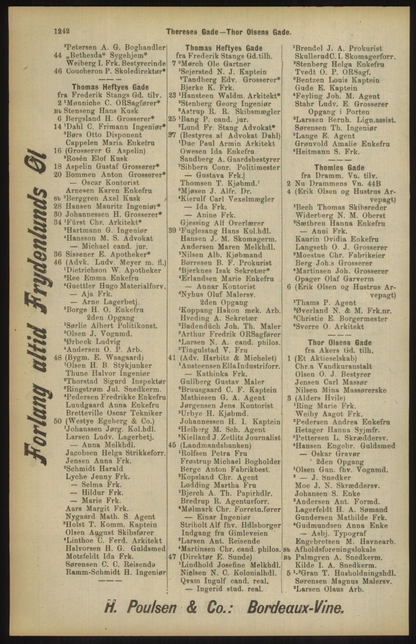 Kristiania/Oslo adressebok, PUBL/-, 1904, p. 1242