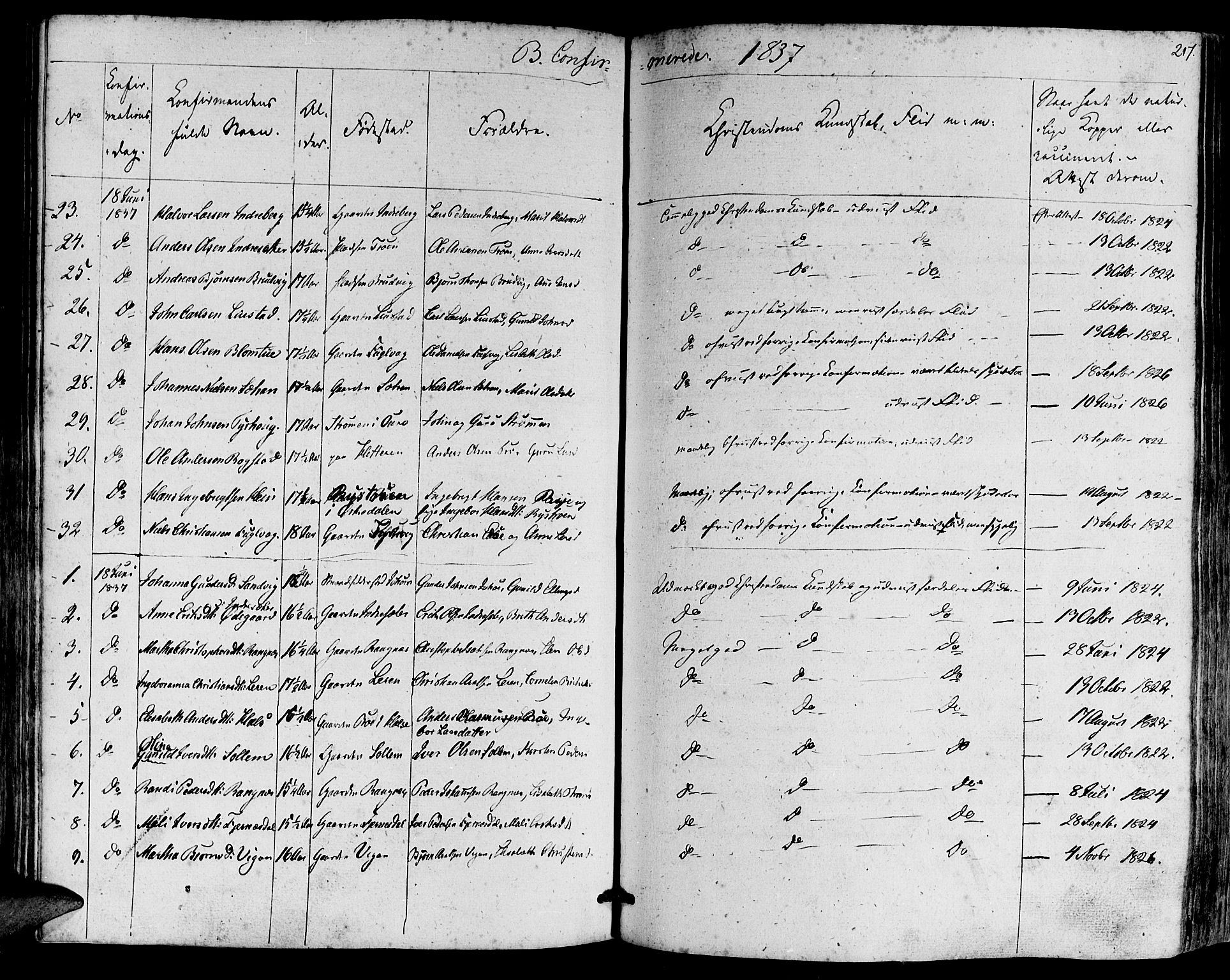 Ministerialprotokoller, klokkerbøker og fødselsregistre - Møre og Romsdal, AV/SAT-A-1454/581/L0936: Parish register (official) no. 581A04, 1836-1852, p. 217