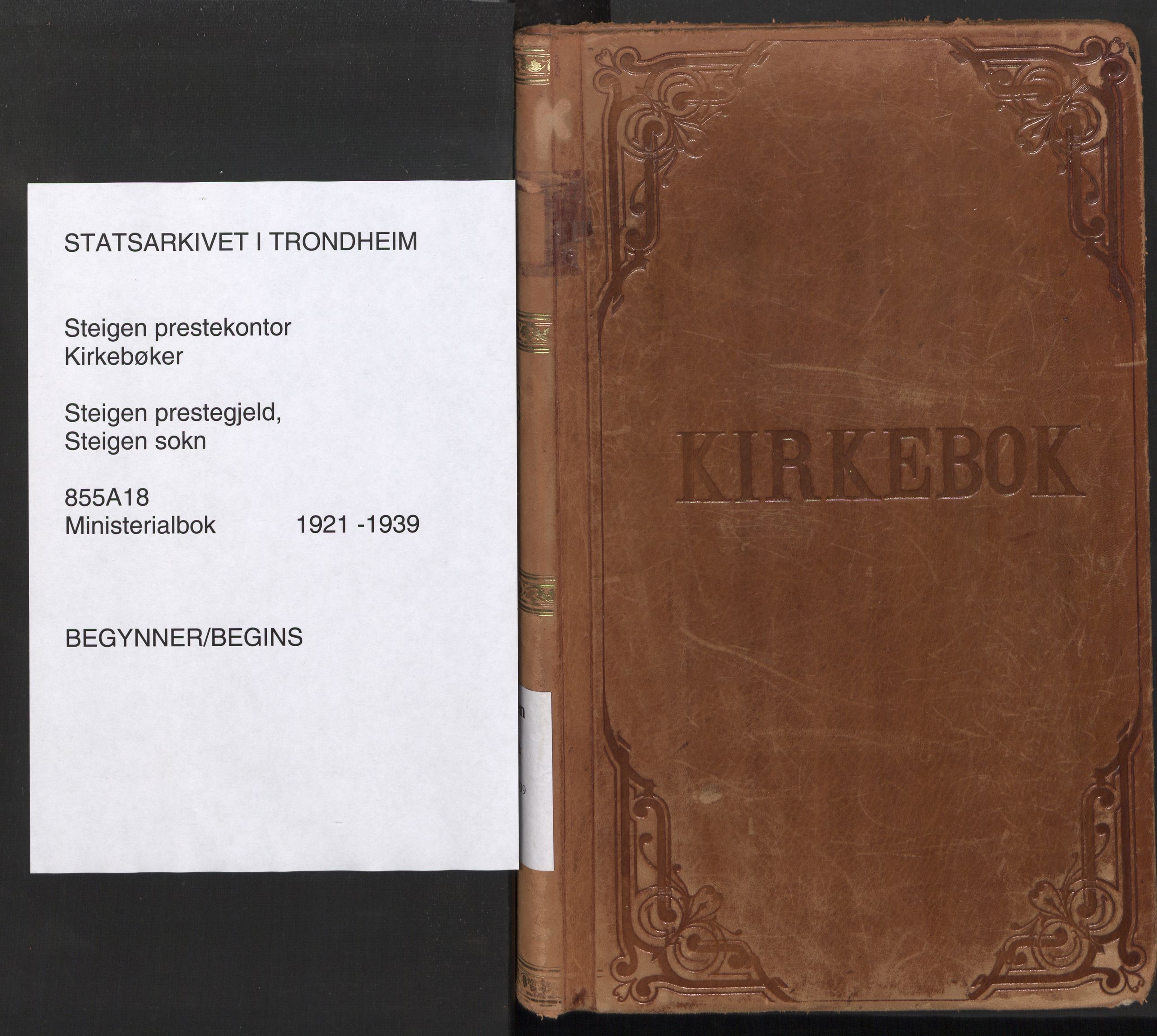 Ministerialprotokoller, klokkerbøker og fødselsregistre - Nordland, AV/SAT-A-1459/855/L0809: Parish register (official) no. 855A18, 1921-1939