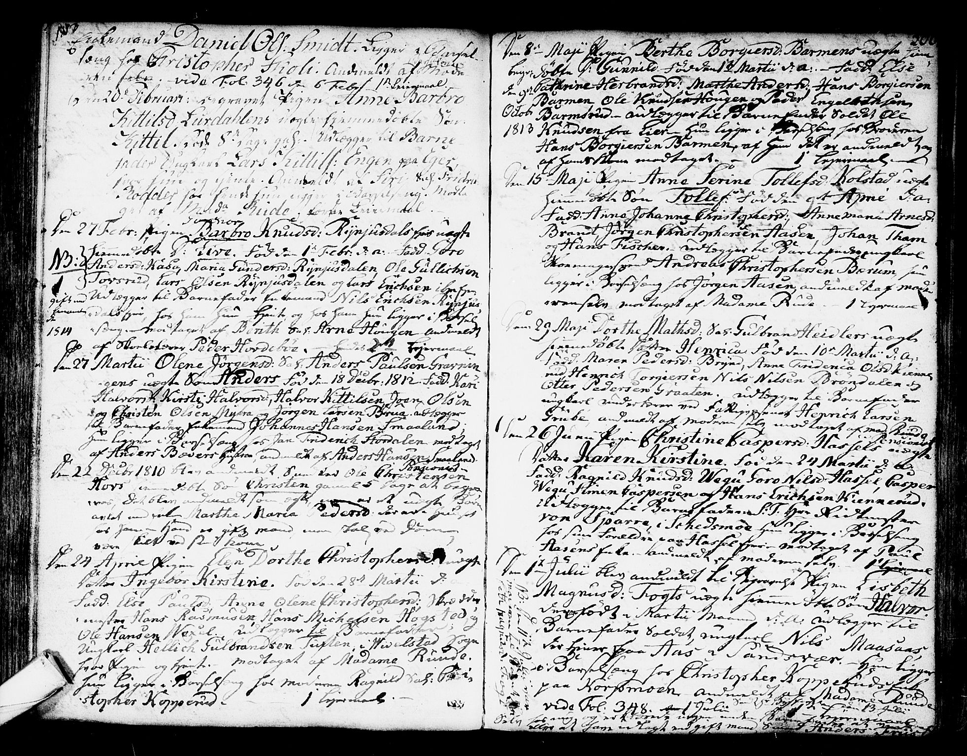 Kongsberg kirkebøker, SAKO/A-22/F/Fa/L0007: Parish register (official) no. I 7, 1795-1816, p. 206