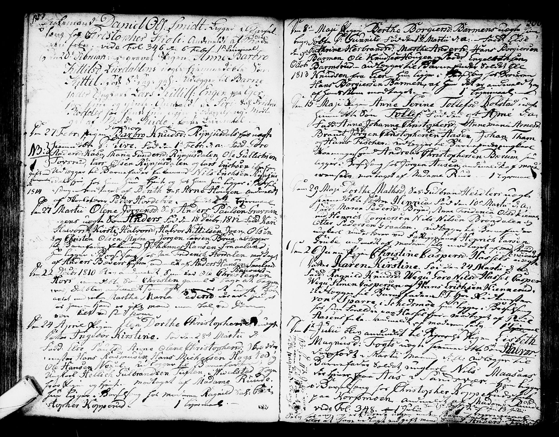 Kongsberg kirkebøker, AV/SAKO-A-22/F/Fa/L0007: Parish register (official) no. I 7, 1795-1816, p. 206