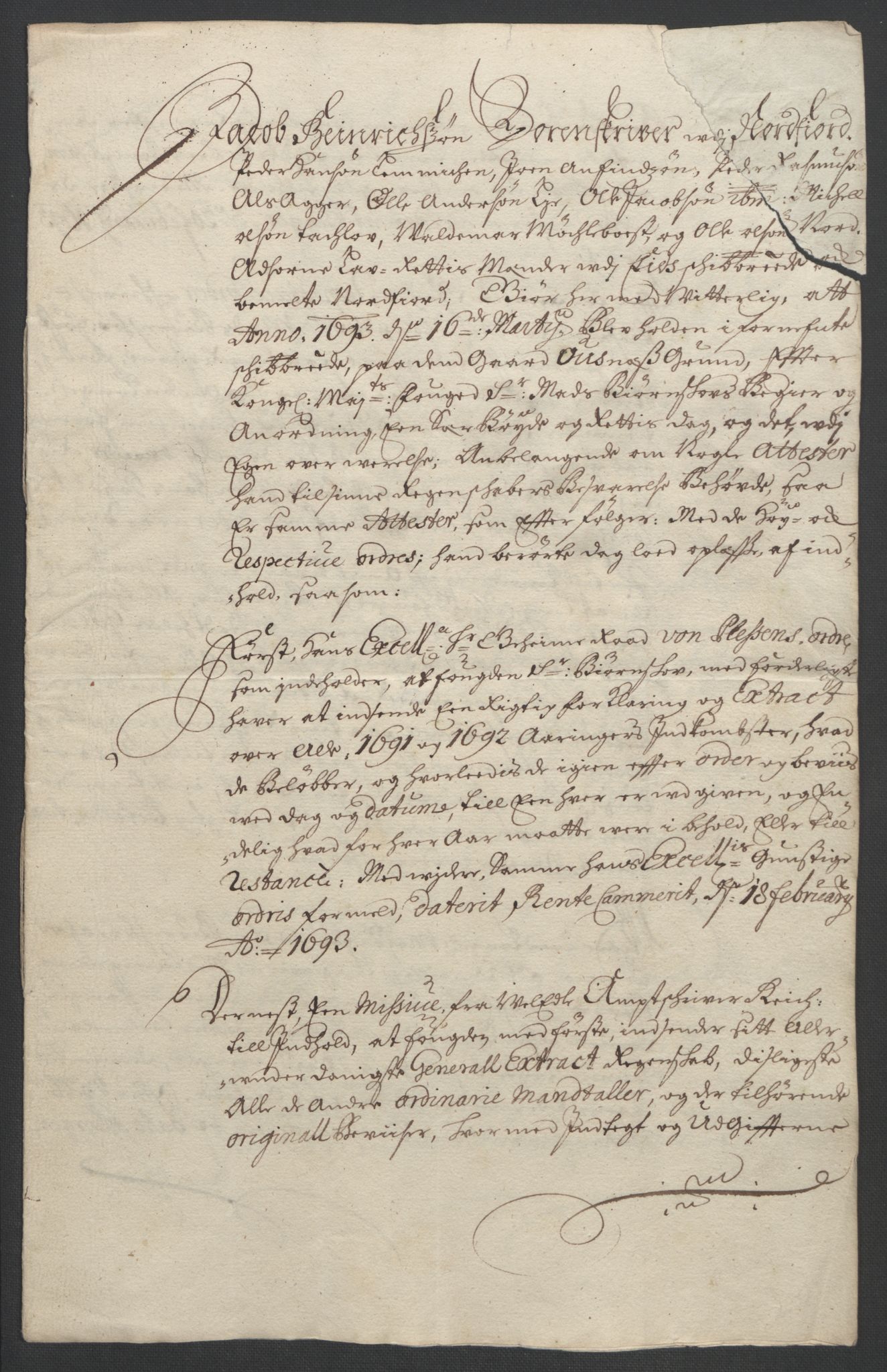 Rentekammeret inntil 1814, Reviderte regnskaper, Fogderegnskap, RA/EA-4092/R53/L3420: Fogderegnskap Sunn- og Nordfjord, 1691-1692, p. 414