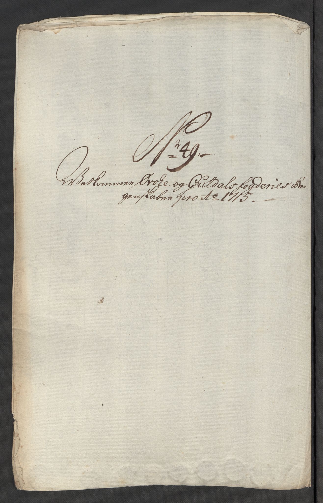 Rentekammeret inntil 1814, Reviderte regnskaper, Fogderegnskap, RA/EA-4092/R60/L3966: Fogderegnskap Orkdal og Gauldal, 1715, p. 410