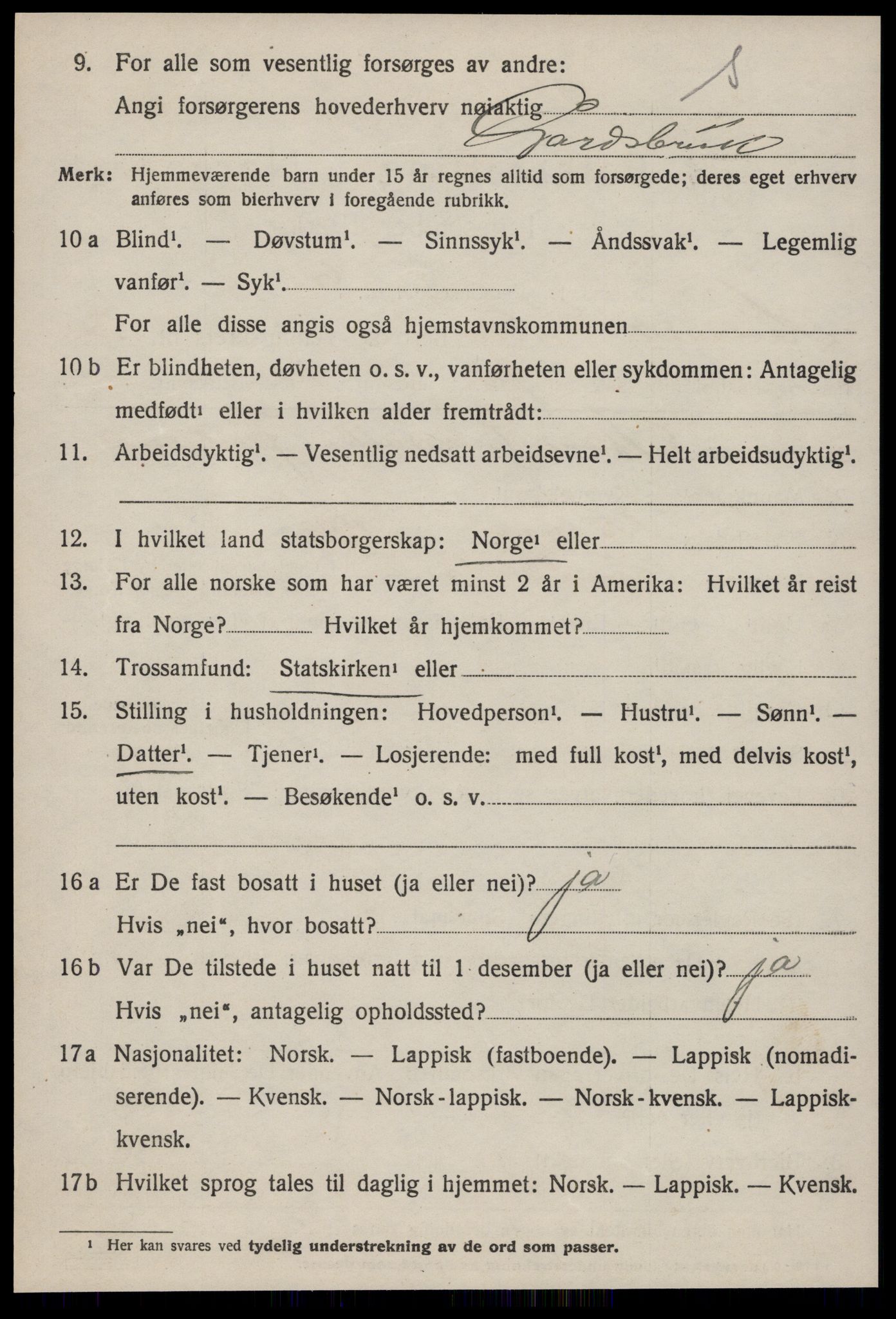 SAT, 1920 census for Hølonda, 1920, p. 1348