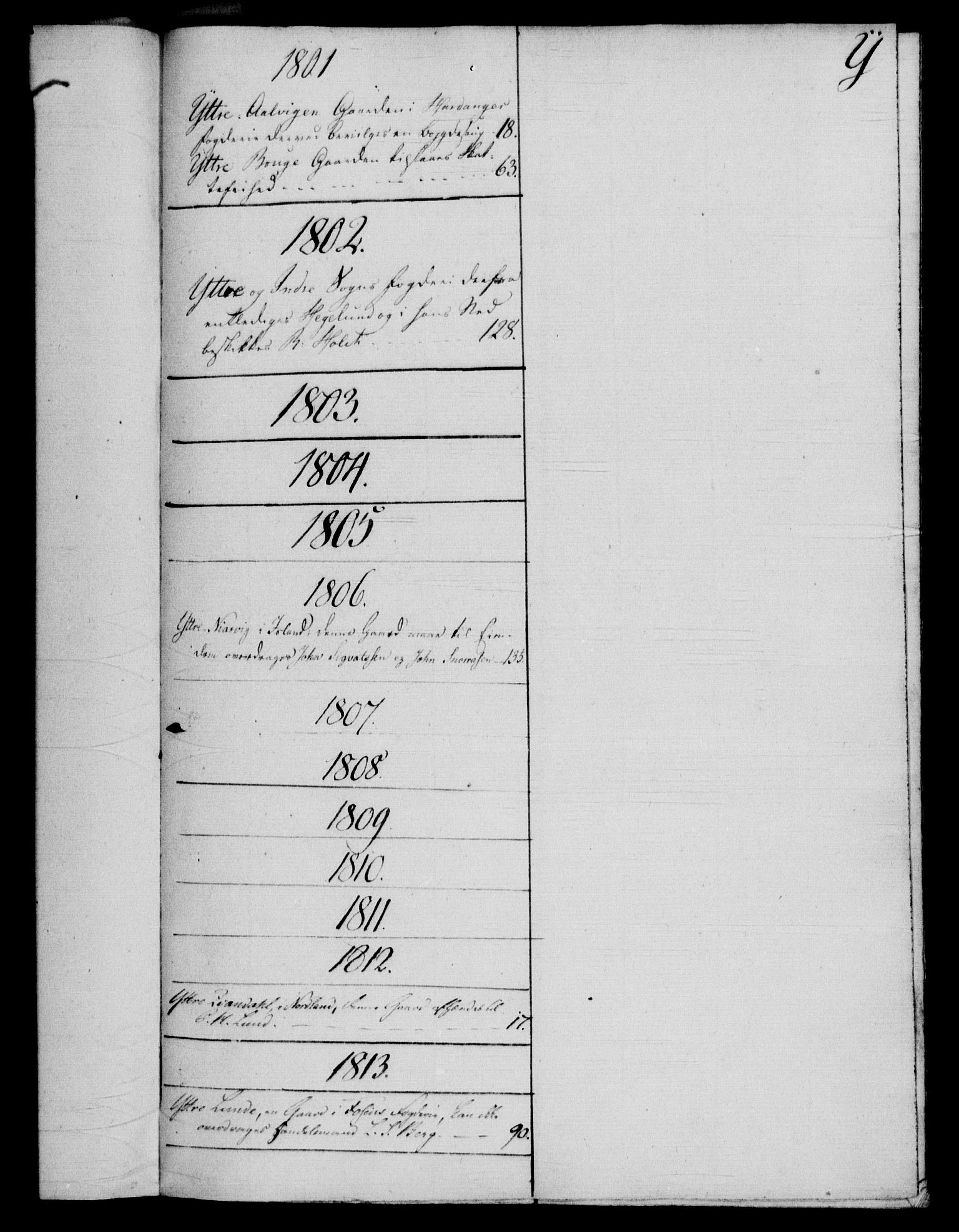 Rentekammeret, Kammerkanselliet, RA/EA-3111/G/Gf/Gfb/L0016: Register til norske relasjons- og resolusjonsprotokoller (merket RK 52.111), 1801-1814, p. 185